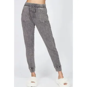 Juniper Mineral Washed Joggers in Concord Grape