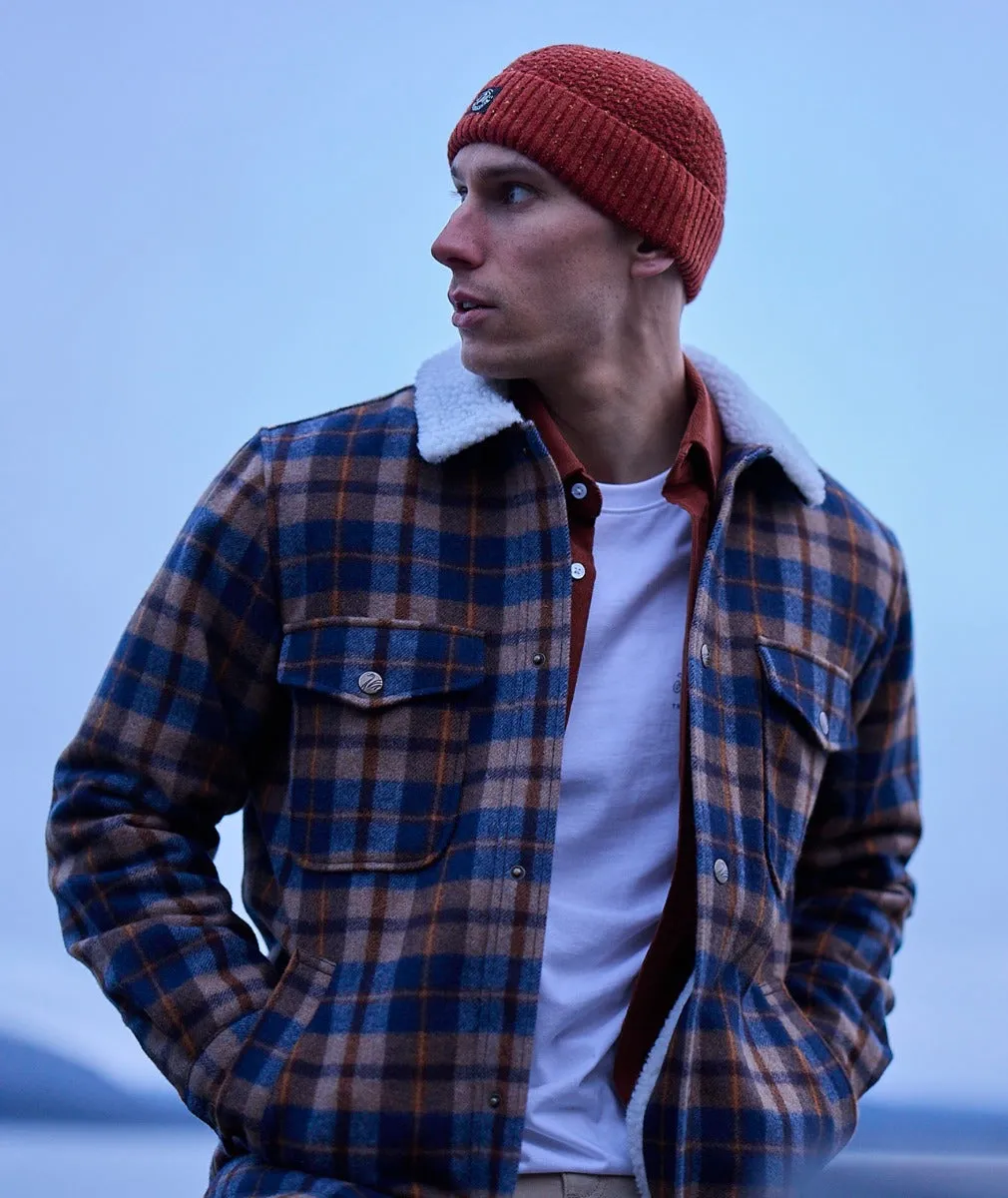 Kaituna Sherpa Lined Jacket - Toffee Check