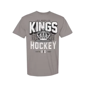 Kings Violent Gentlemen Crown Logo Hockey Gray T-Shirt