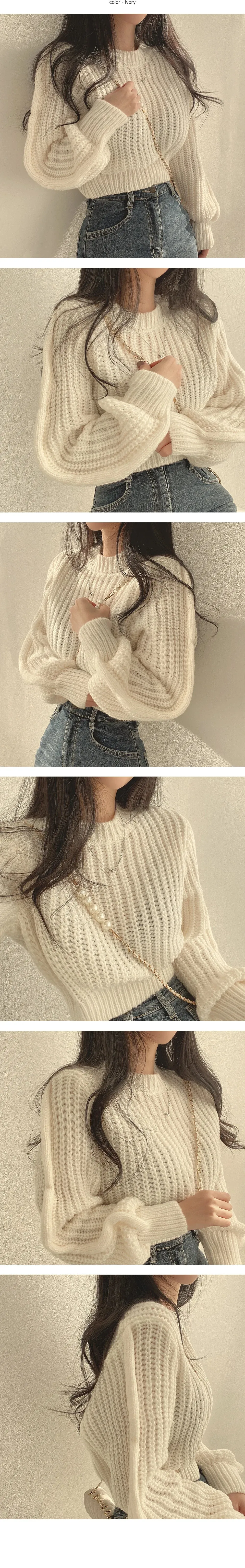 Knitted Sweater Pullovers New Design Cute Sweet Japan Girls Solid O Neck Short Crop Knit Tops 4 Colors 2023 Winter Autumn