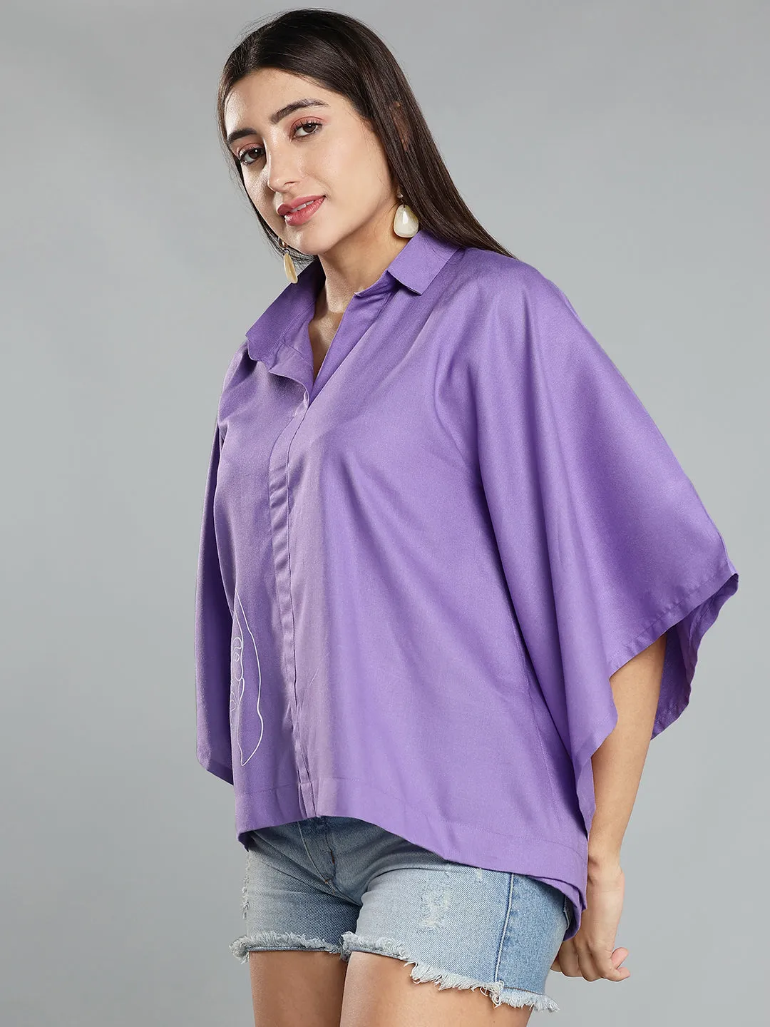 Lavender Kaftan Top - MotherNature