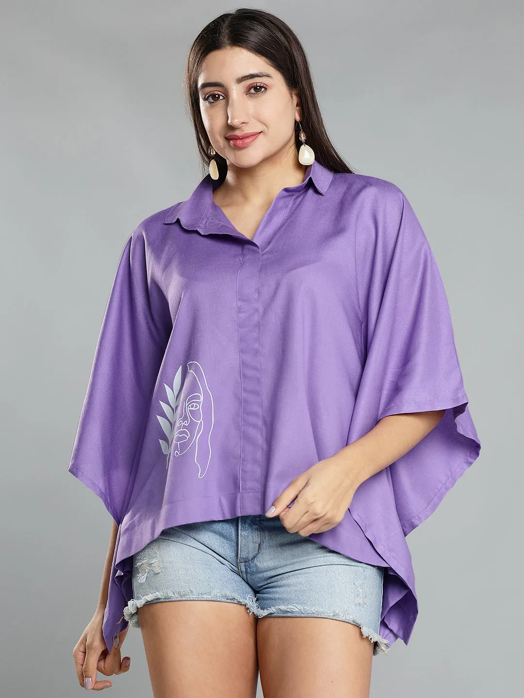 Lavender Kaftan Top - MotherNature