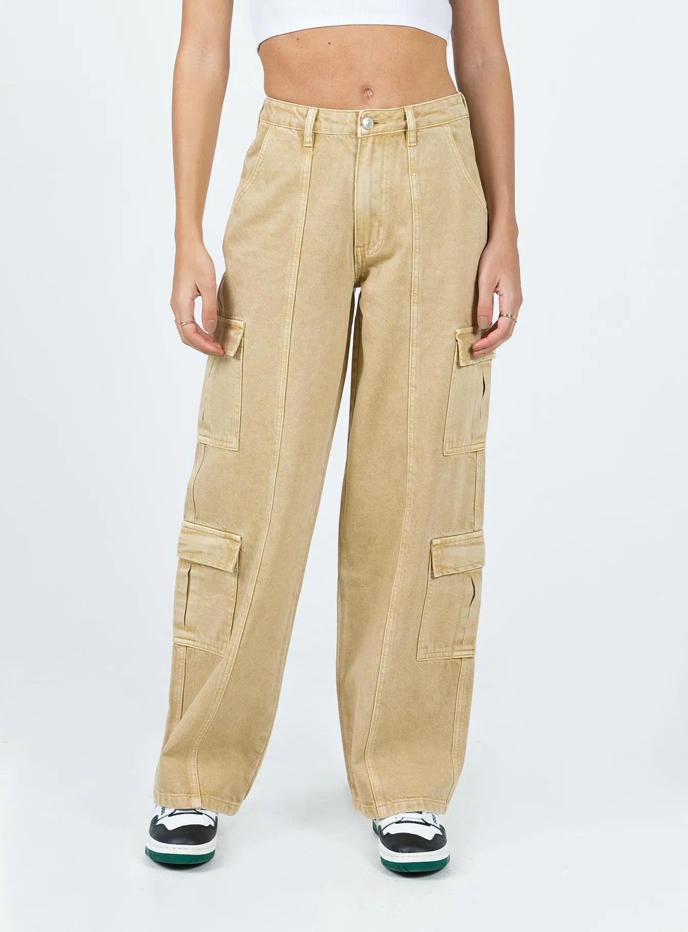 Locksley Cargo Jeans Beige