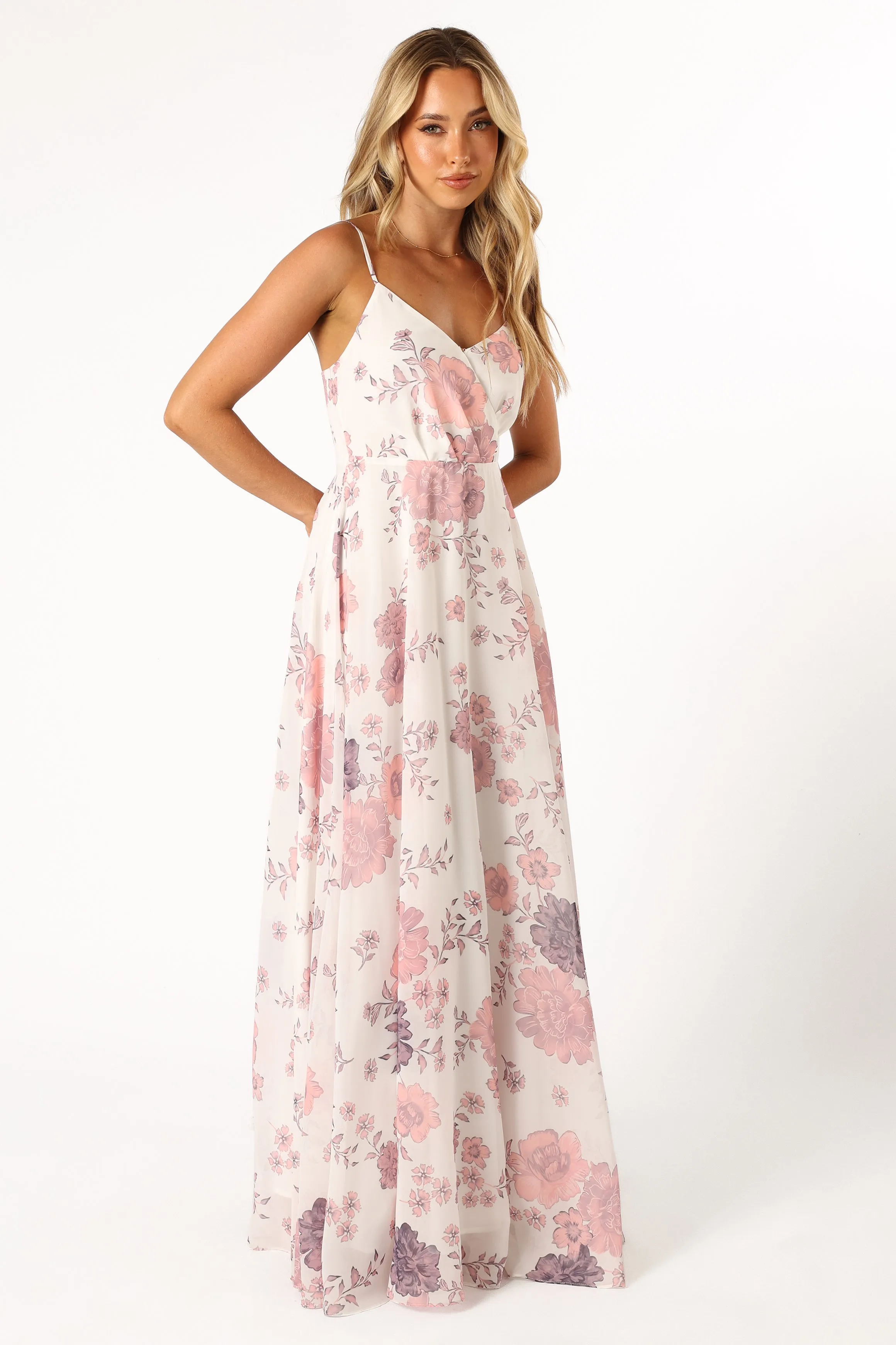 Madilyn Maxi Dress - White Floral