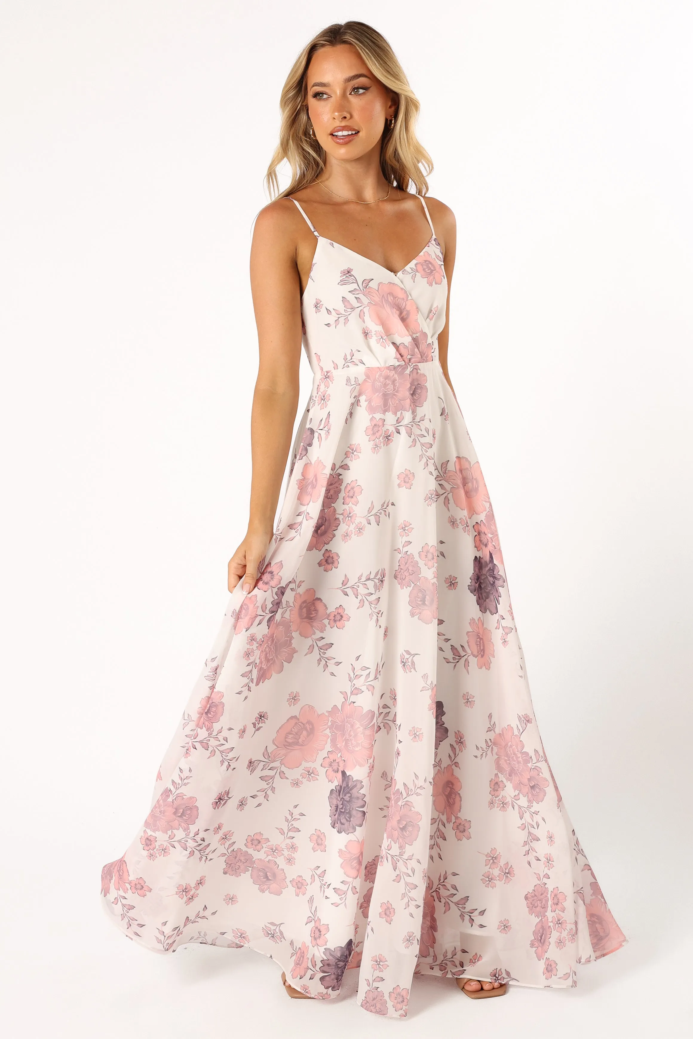 Madilyn Maxi Dress - White Floral