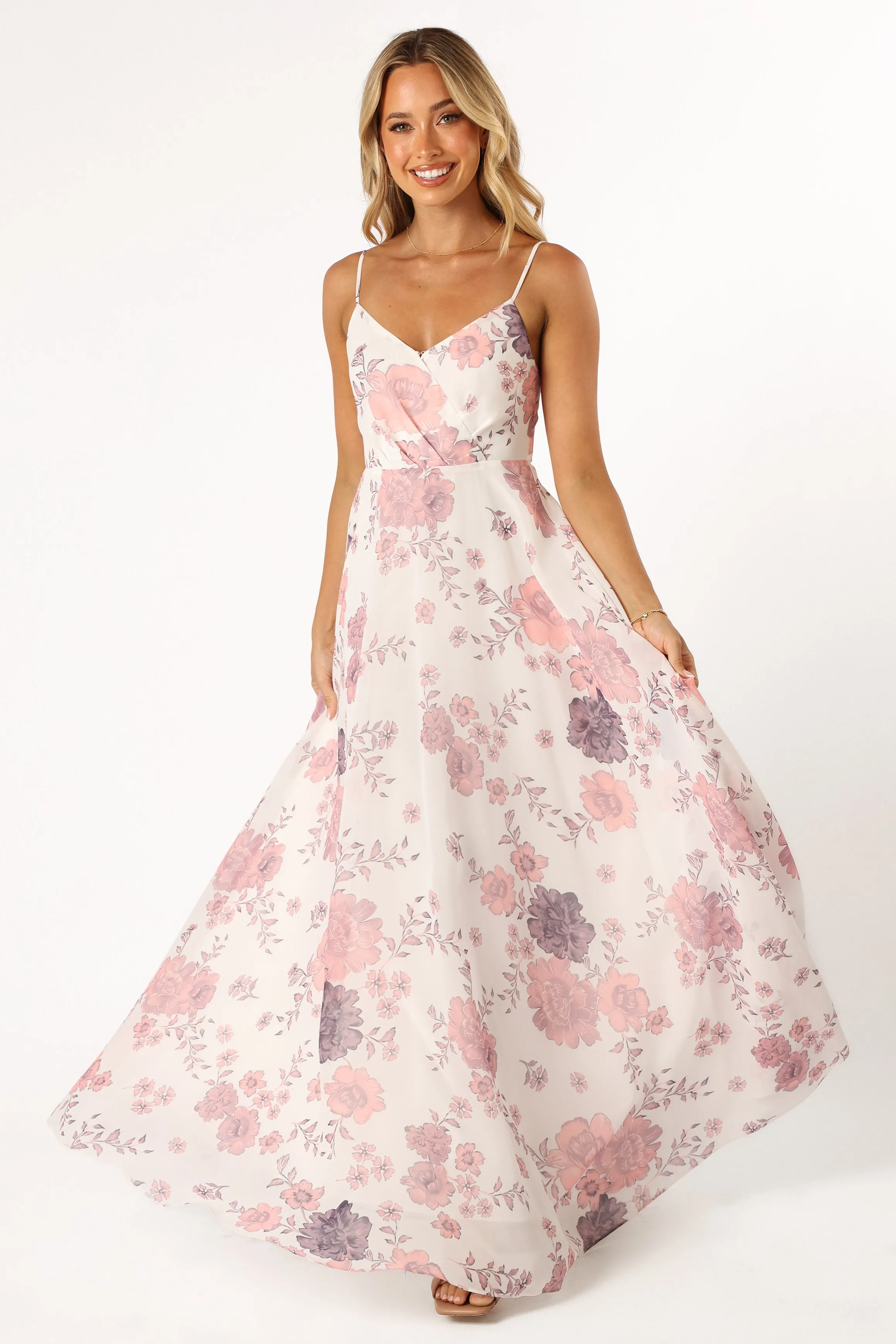 Madilyn Maxi Dress - White Floral