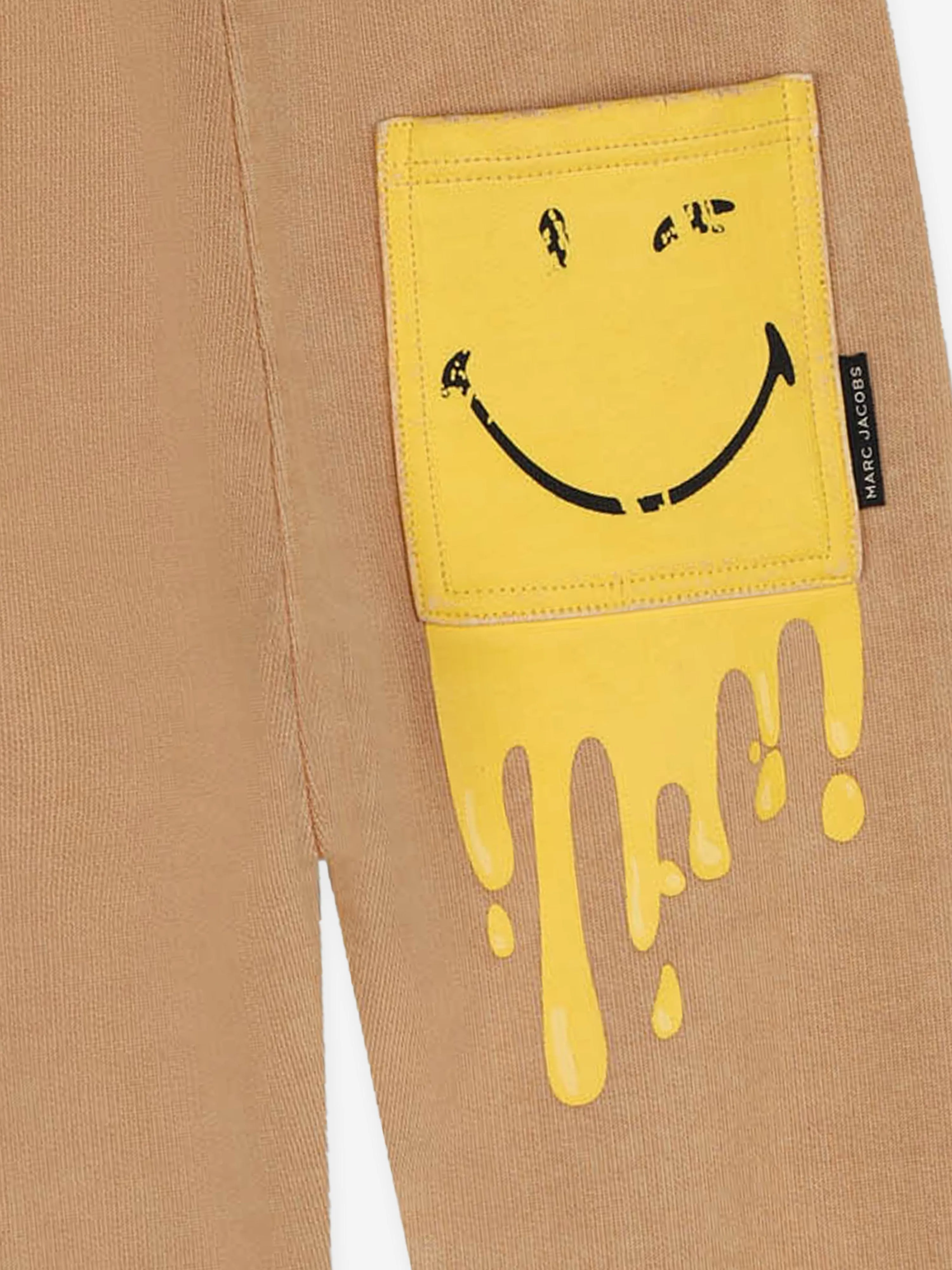 MARC JACOBS Kids Smiley Joggers in Brown