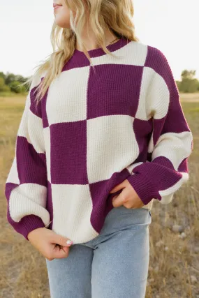 McDonell Sweater-Magenta Purple