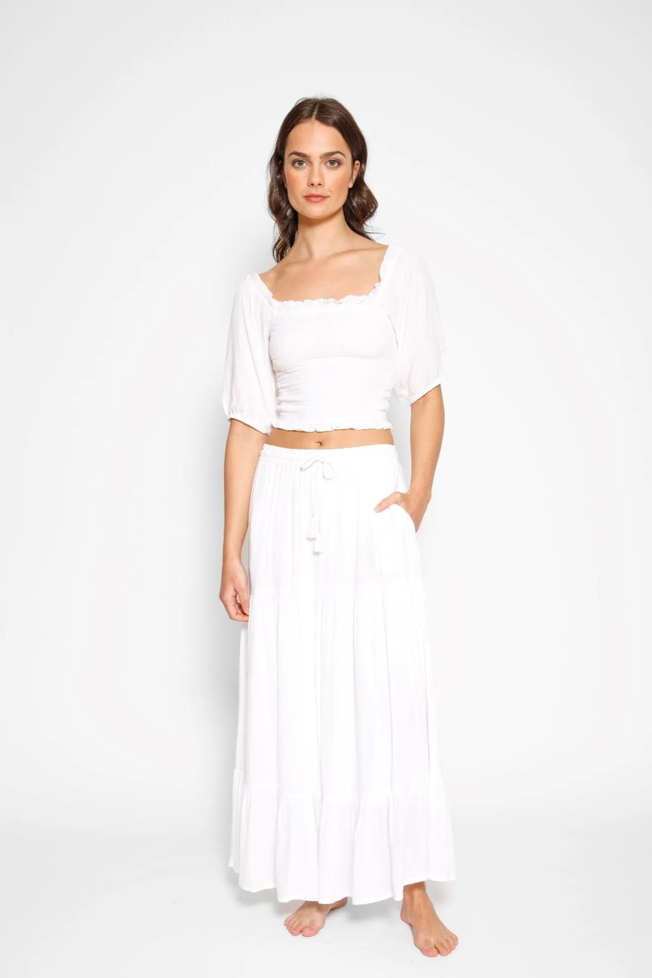 Miami Tiered Boho Maxi Skirt