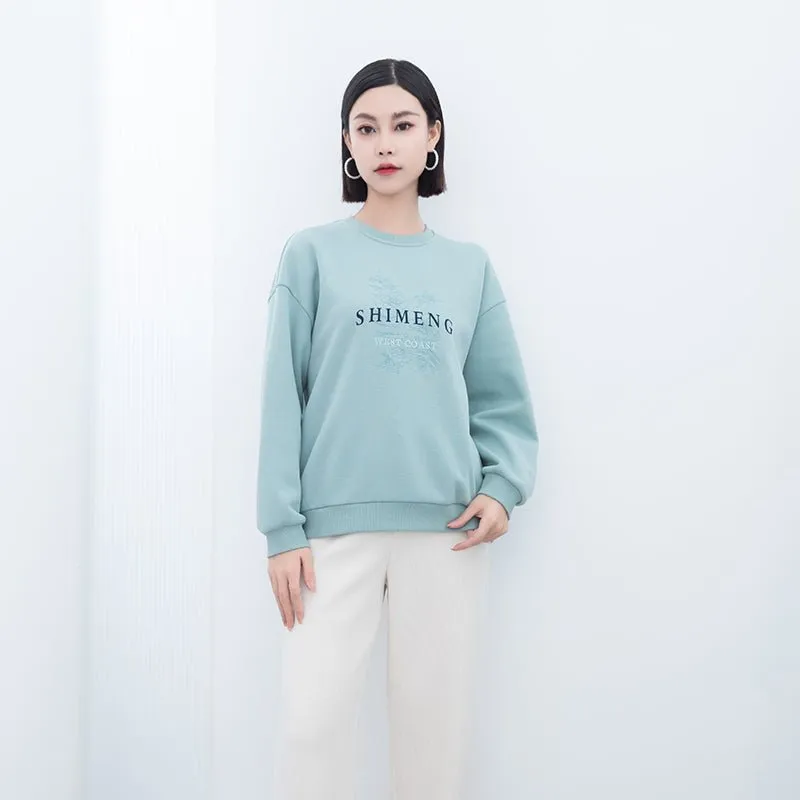 Mist Blue long Sleeve T-shirt Hoodie