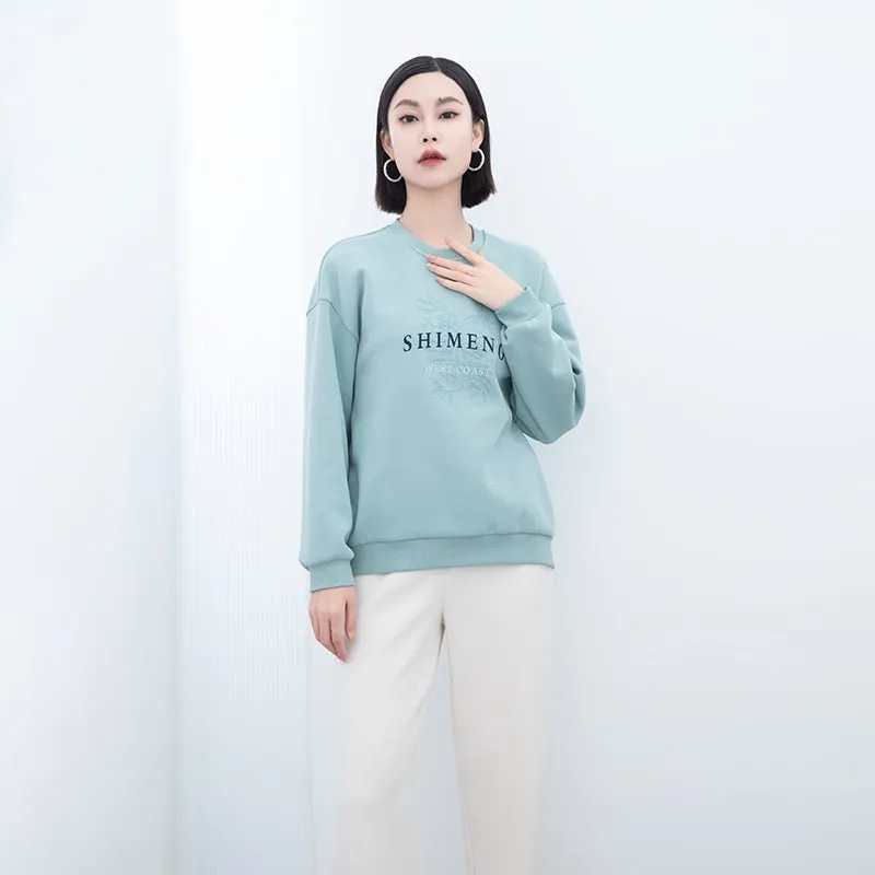 Mist Blue long Sleeve T-shirt Hoodie