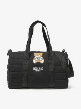 Moschino Baby Teddy Bear Changing Bag in Black