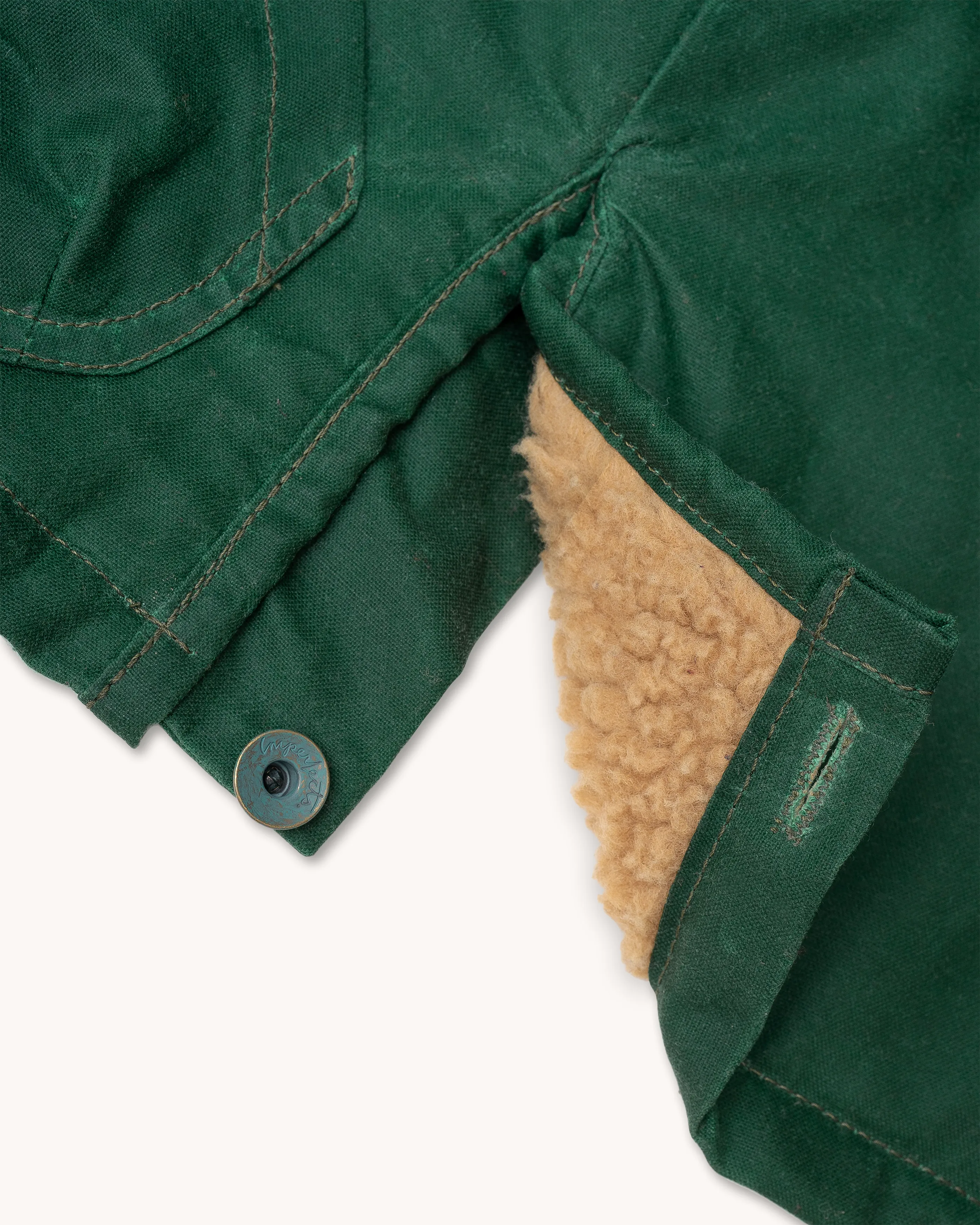 Mr. Lynch's Sherpa Shepherds Shirt in Waxed Canvas & Teddy Bear Sherpa