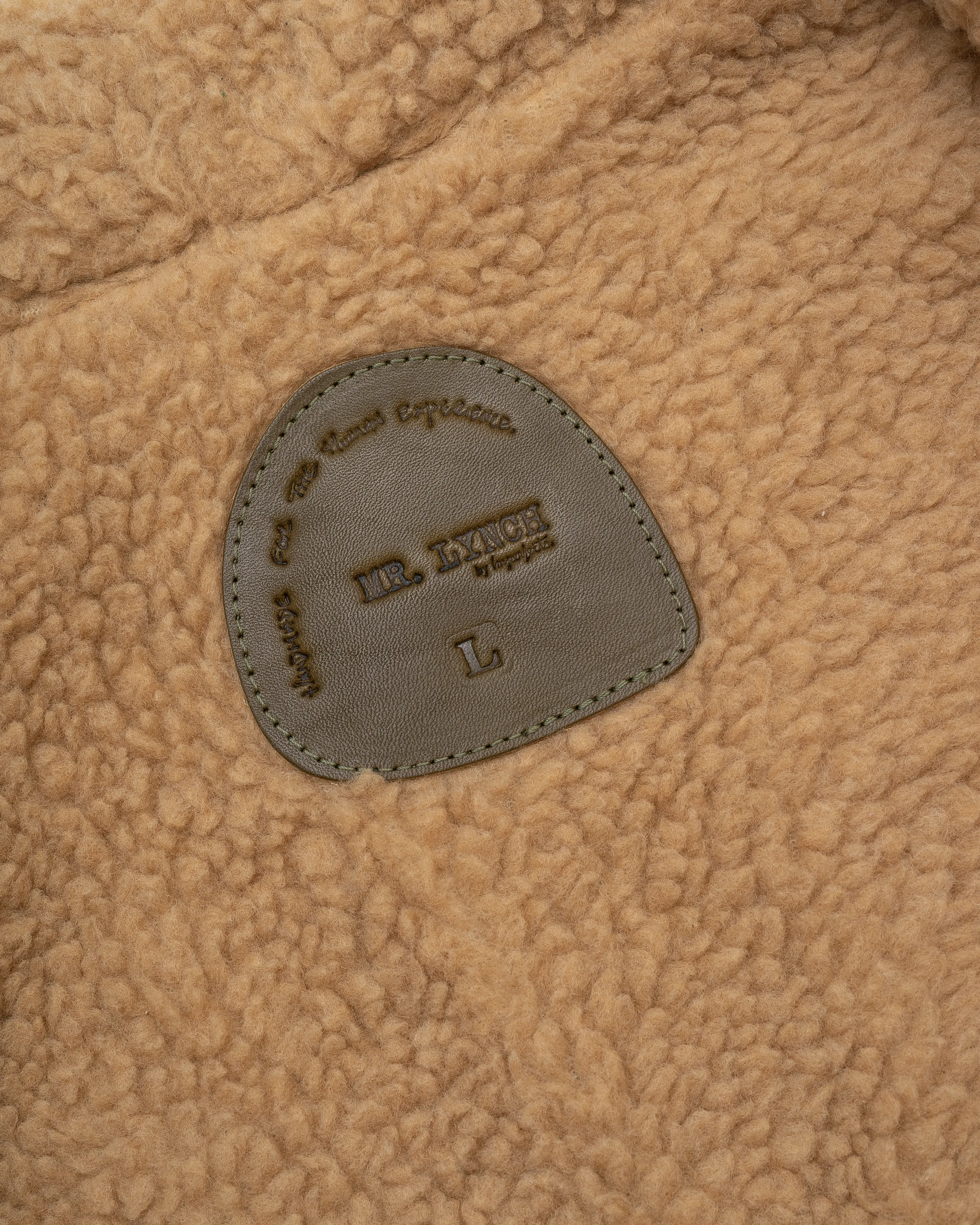 Mr. Lynch's Sherpa Shepherds Shirt in Waxed Canvas & Teddy Bear Sherpa