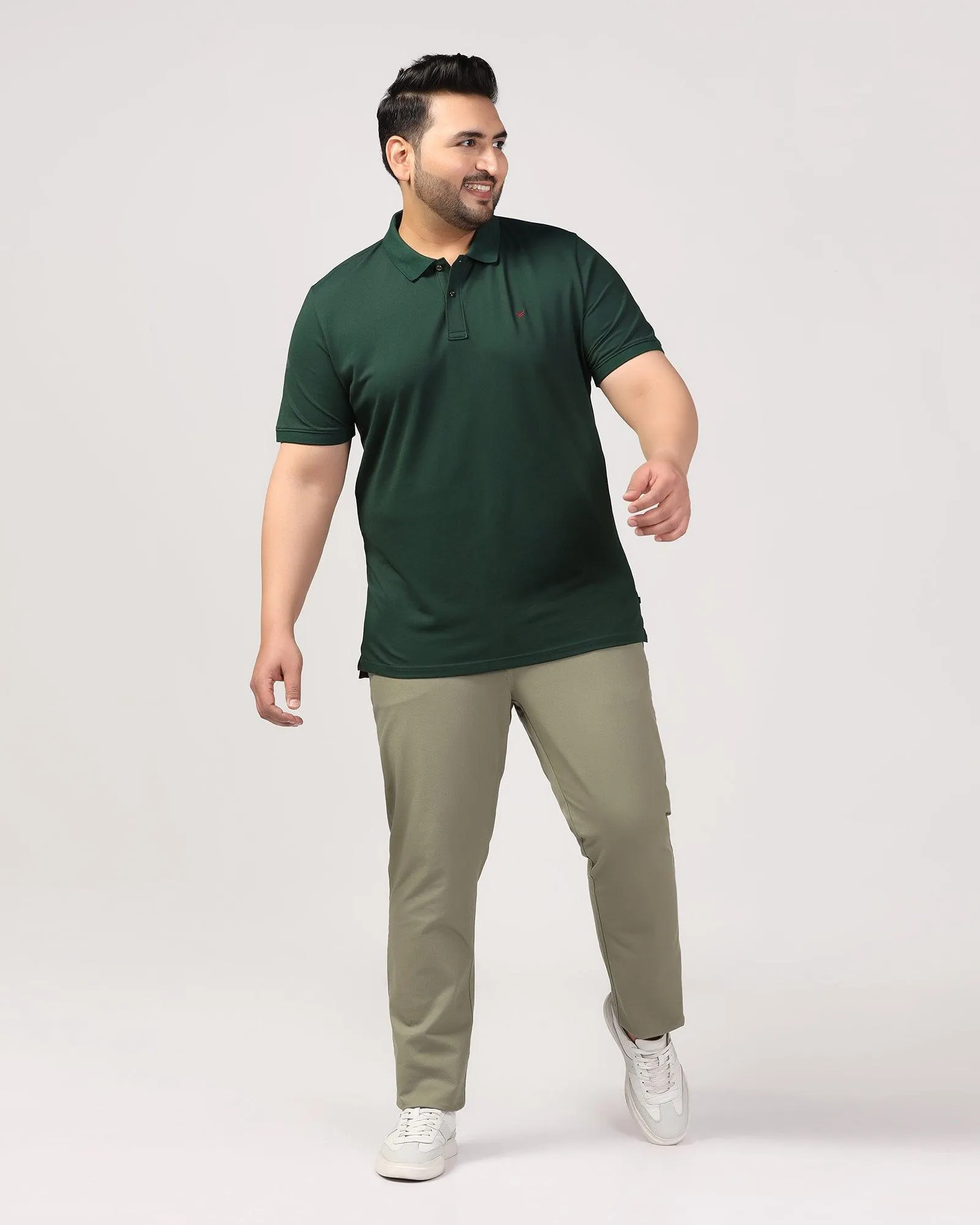 Must Haves Polo Green Solid T-Shirt - Yuki