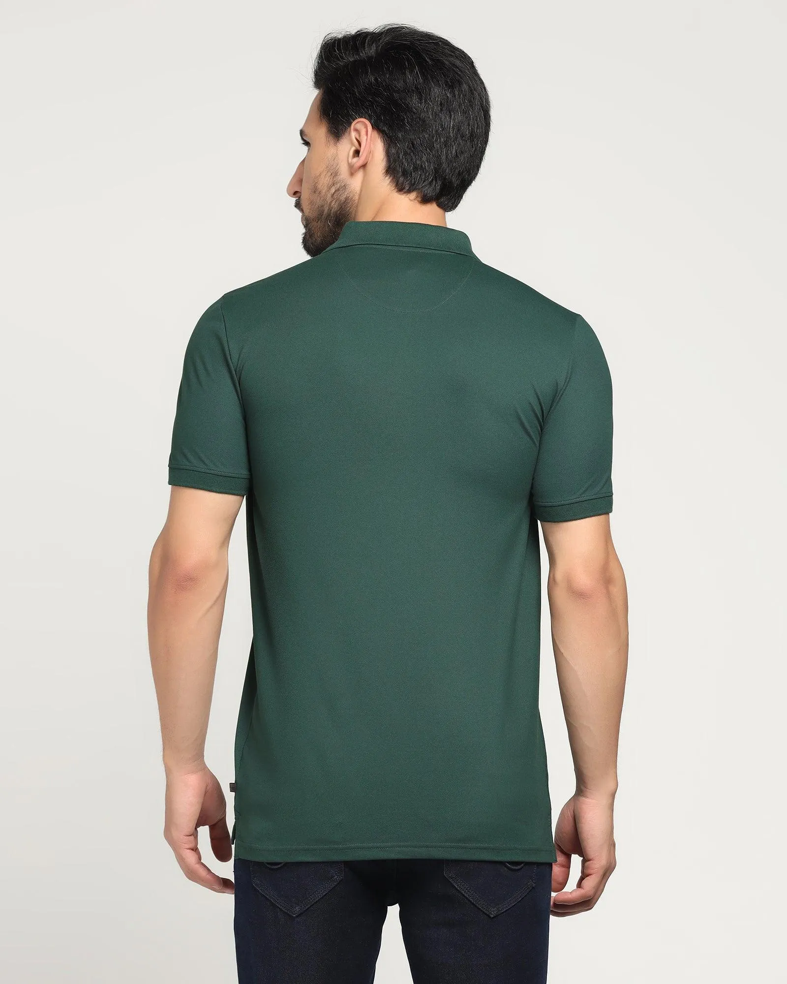 Must Haves Polo Green Solid T-Shirt - Yuki