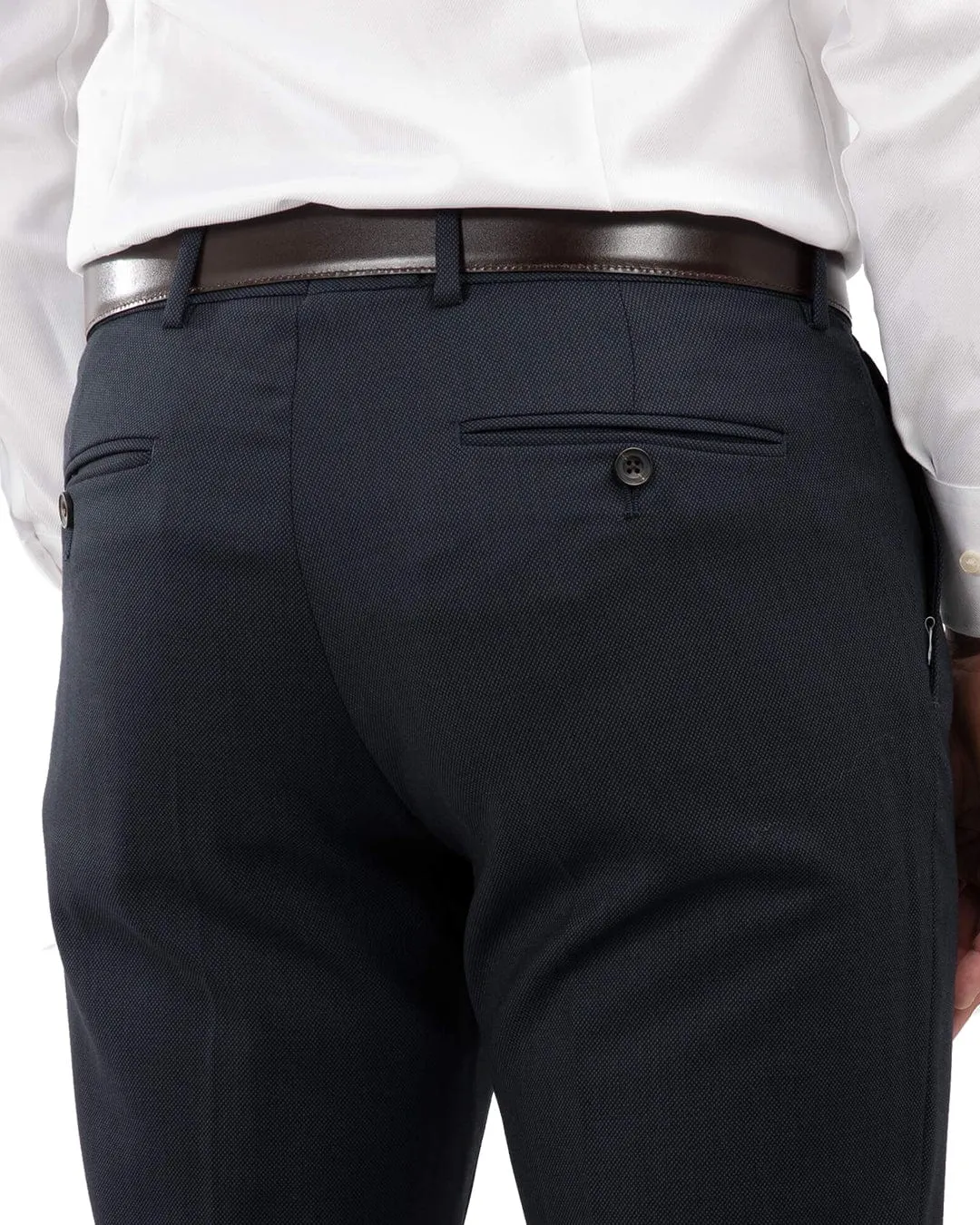 Navy Birdseye Trousers