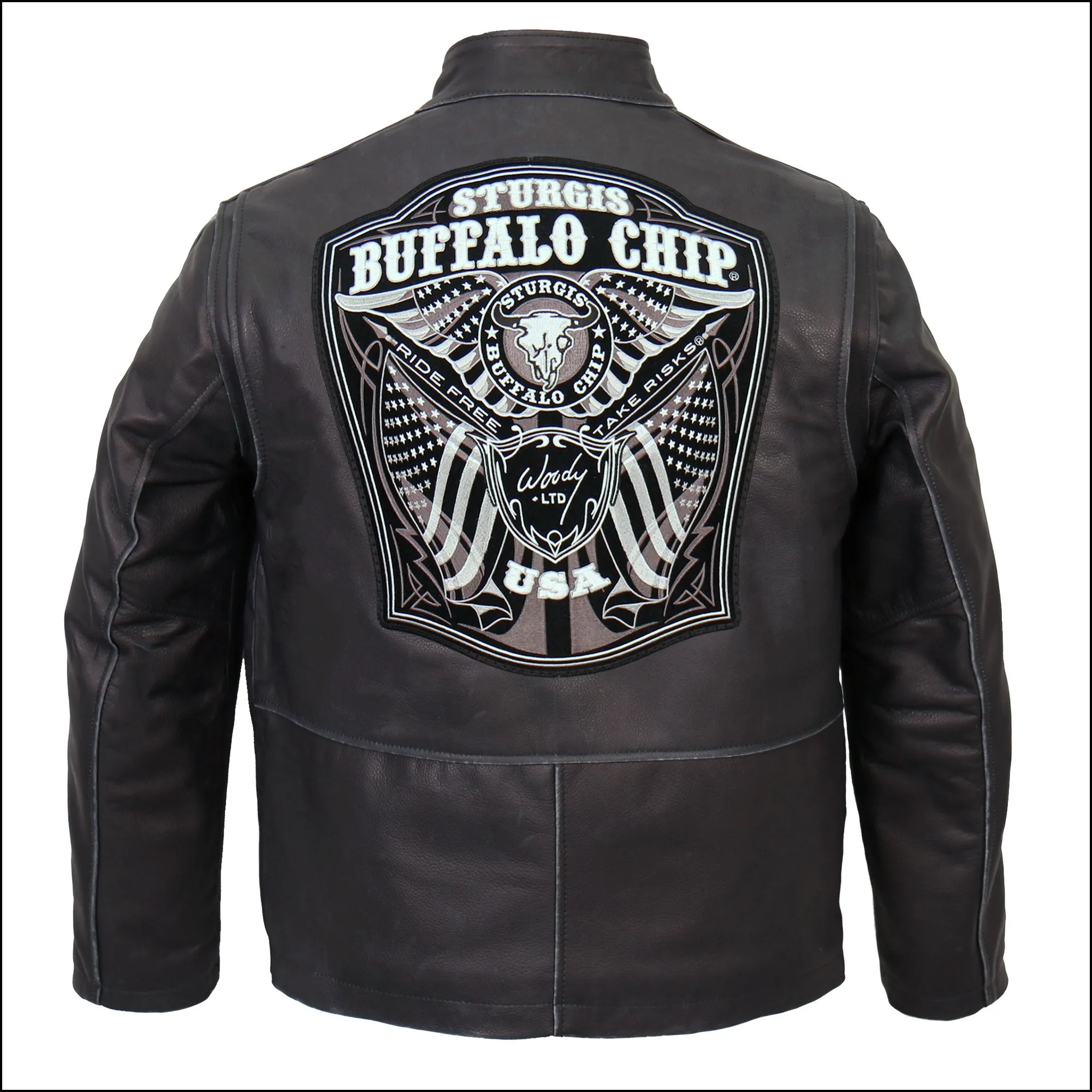 Official Sturgis Buffalo Chip "Woody Limited" USA Made Premium Leather