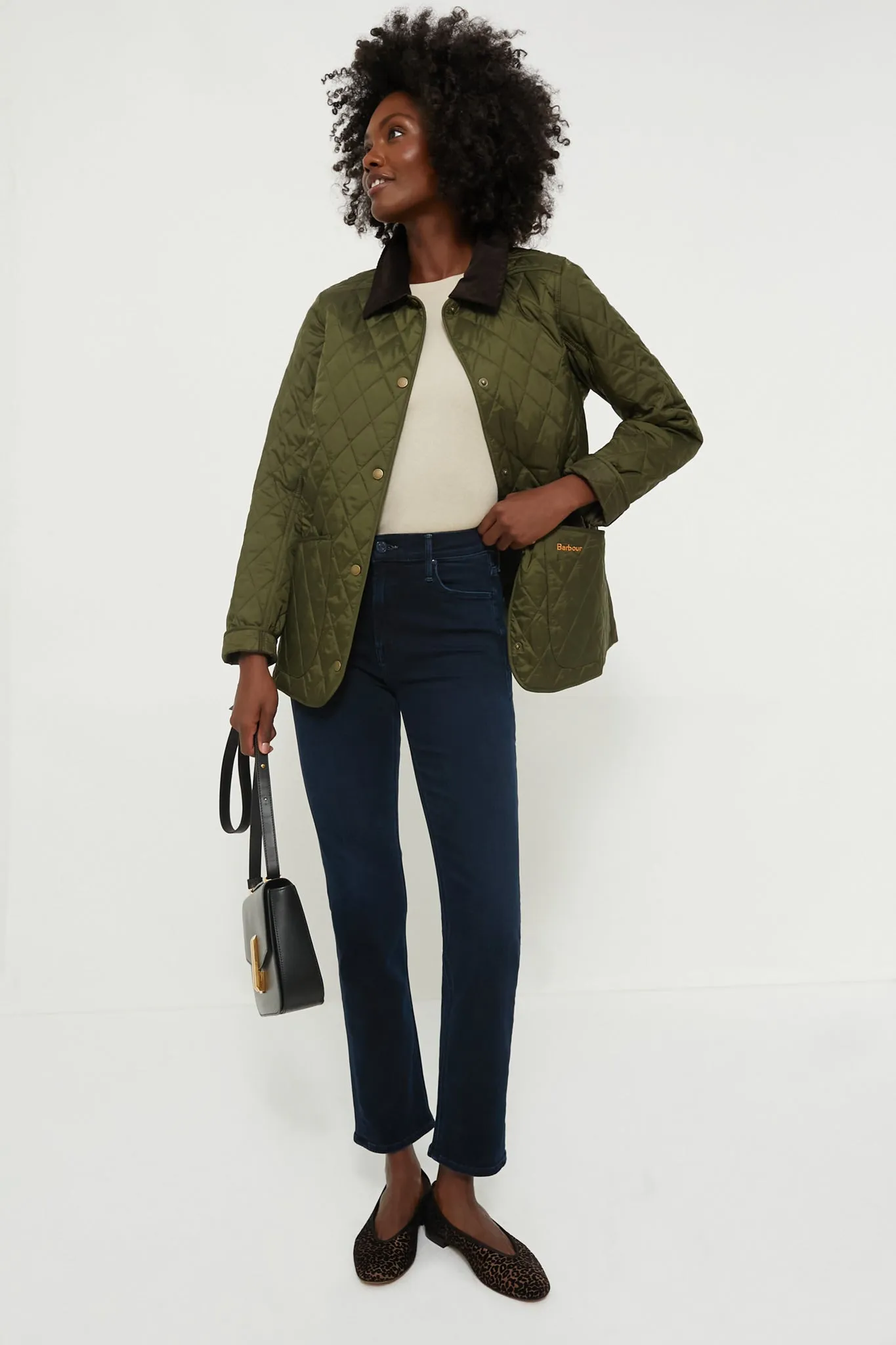 Olive Annandale Quilted Jacket