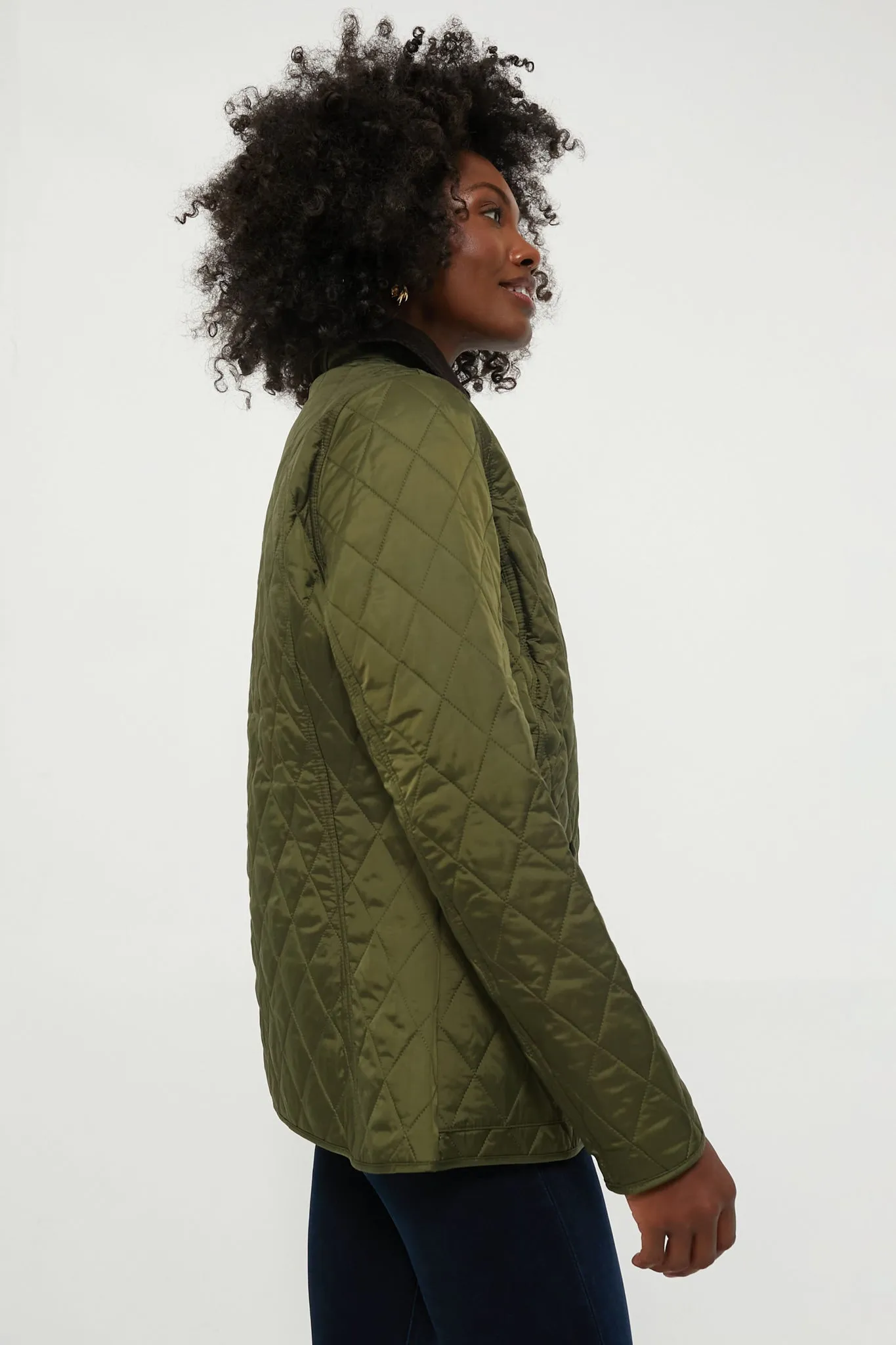 Olive Annandale Quilted Jacket