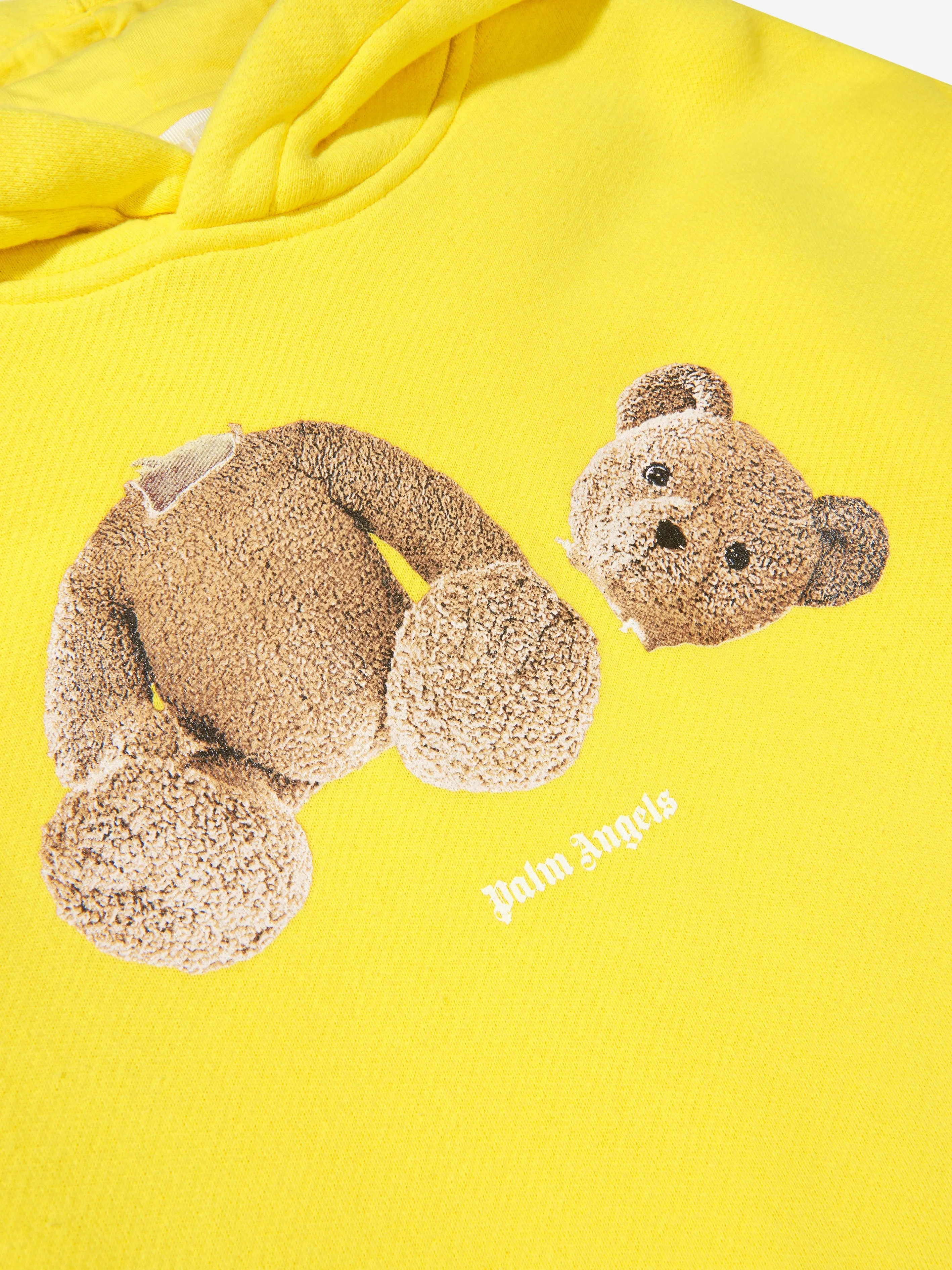 Palm Angels Girls Bear Print Hoodie