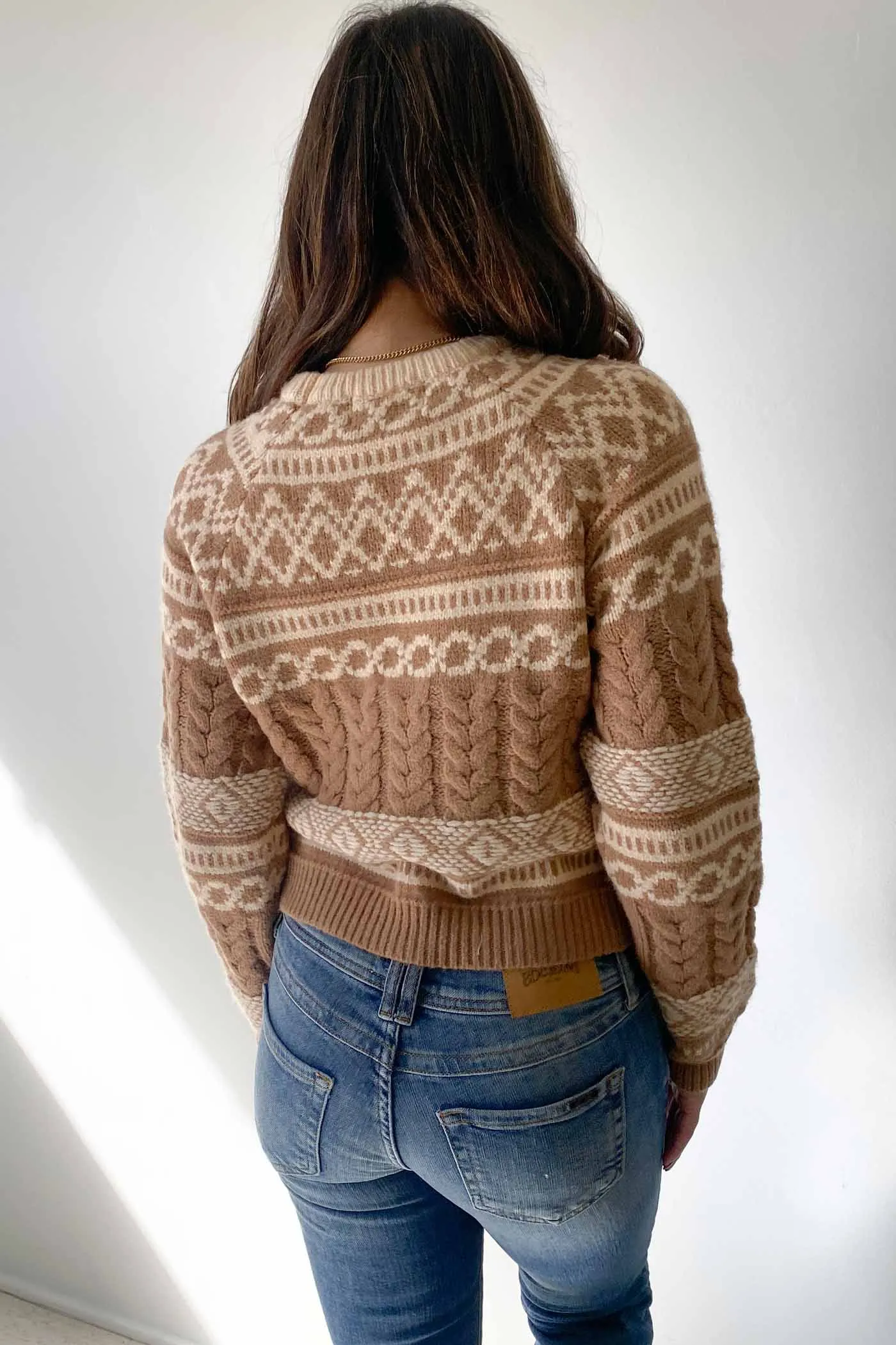 Patterned Knit Sweater