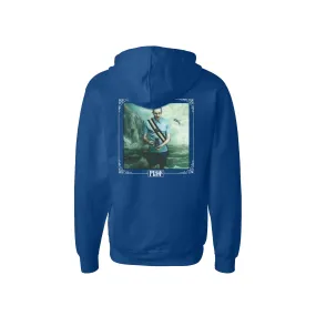 PROF "Nautical" Blue Zip Hoodie