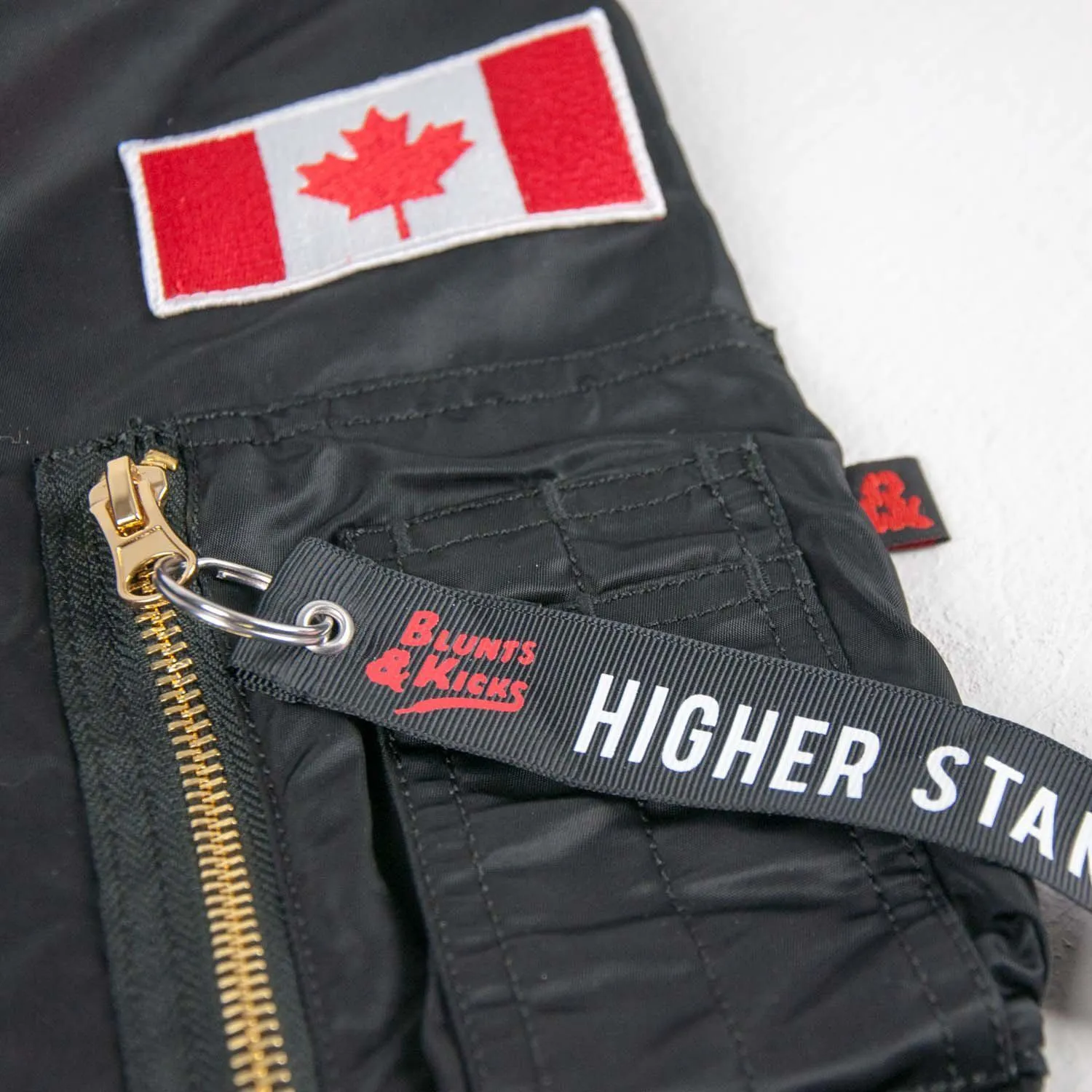 "Synergy" Reversible Flight Jacket - BLACK/RED (Limited Edition)