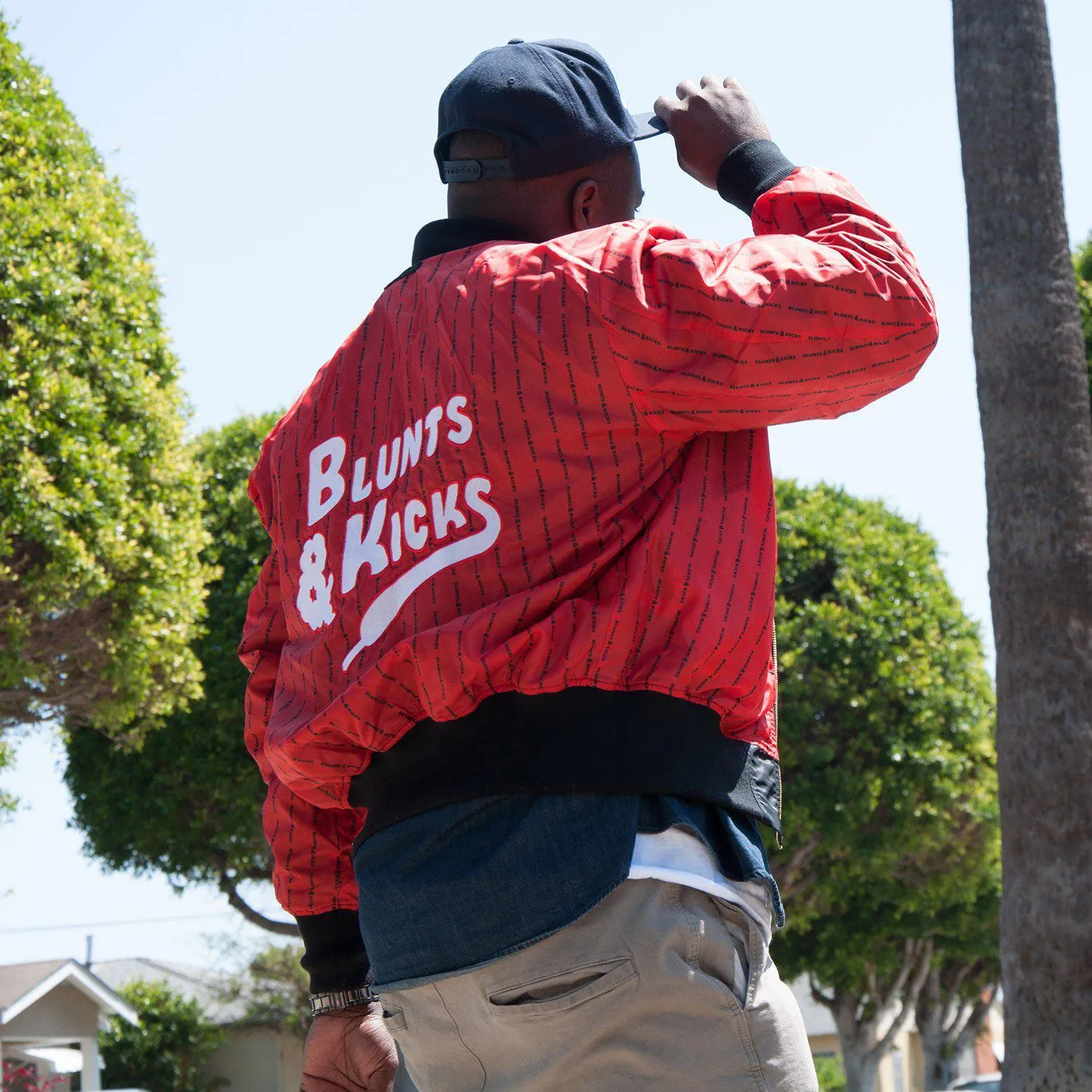 "Synergy" Reversible Flight Jacket - BLACK/RED (Limited Edition)