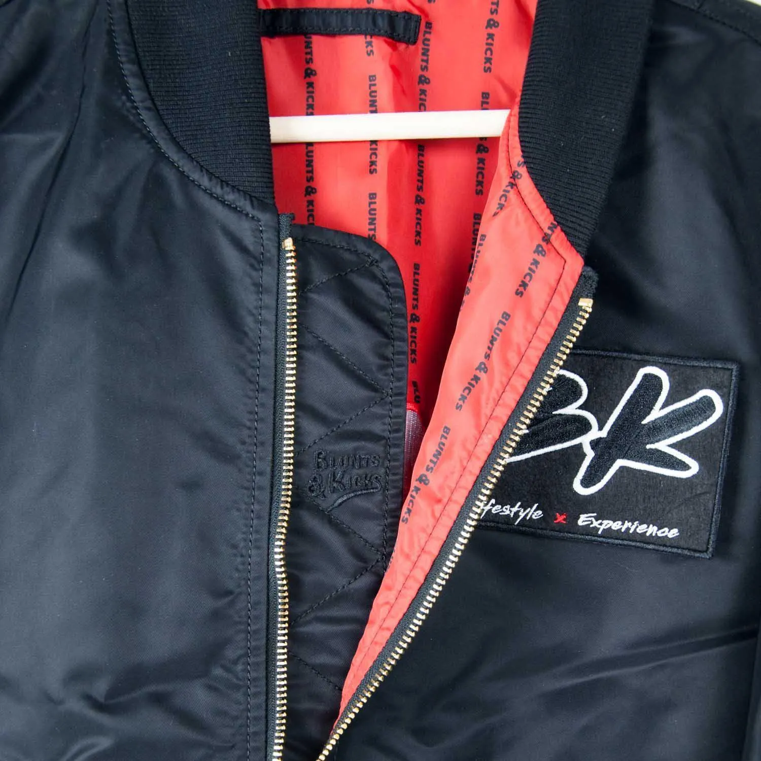 "Synergy" Reversible Flight Jacket - BLACK/RED (Limited Edition)