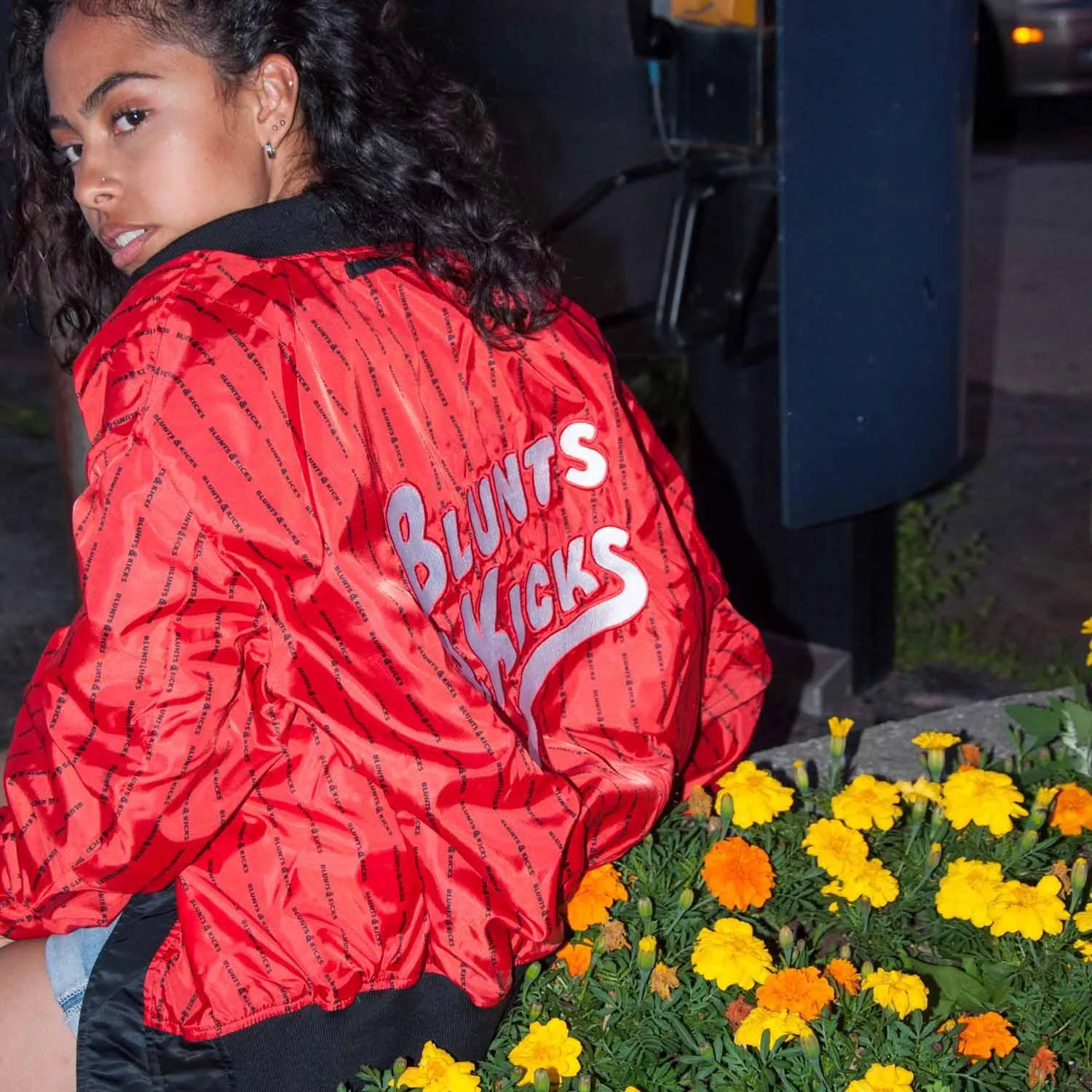 "Synergy" Reversible Flight Jacket - BLACK/RED (Limited Edition)