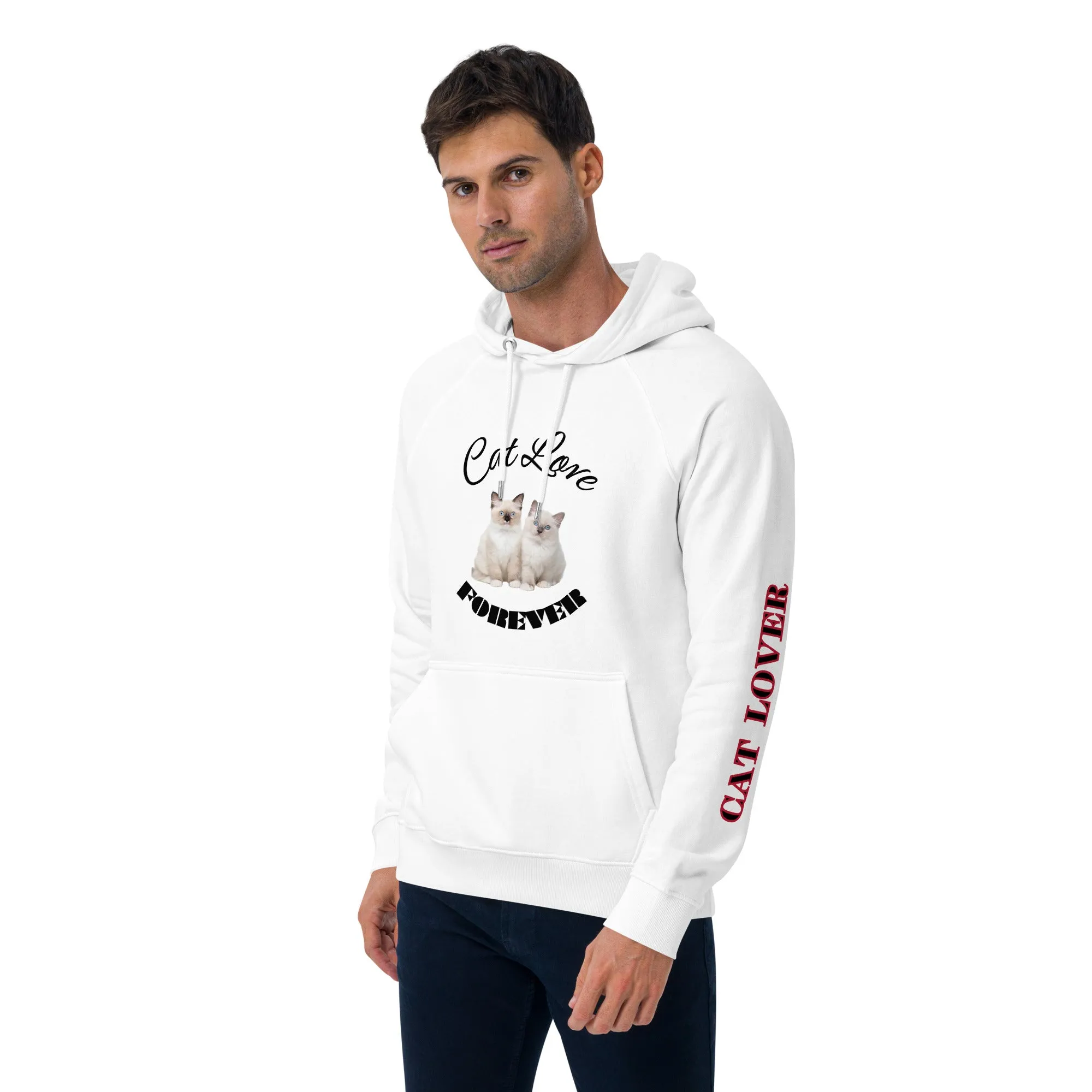 Ragdoll Kittens, unisex eco raglan hoodie