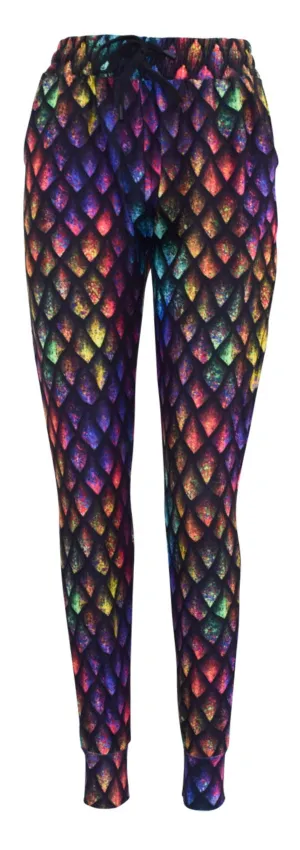 Rainbow Dragon Scales Joggers