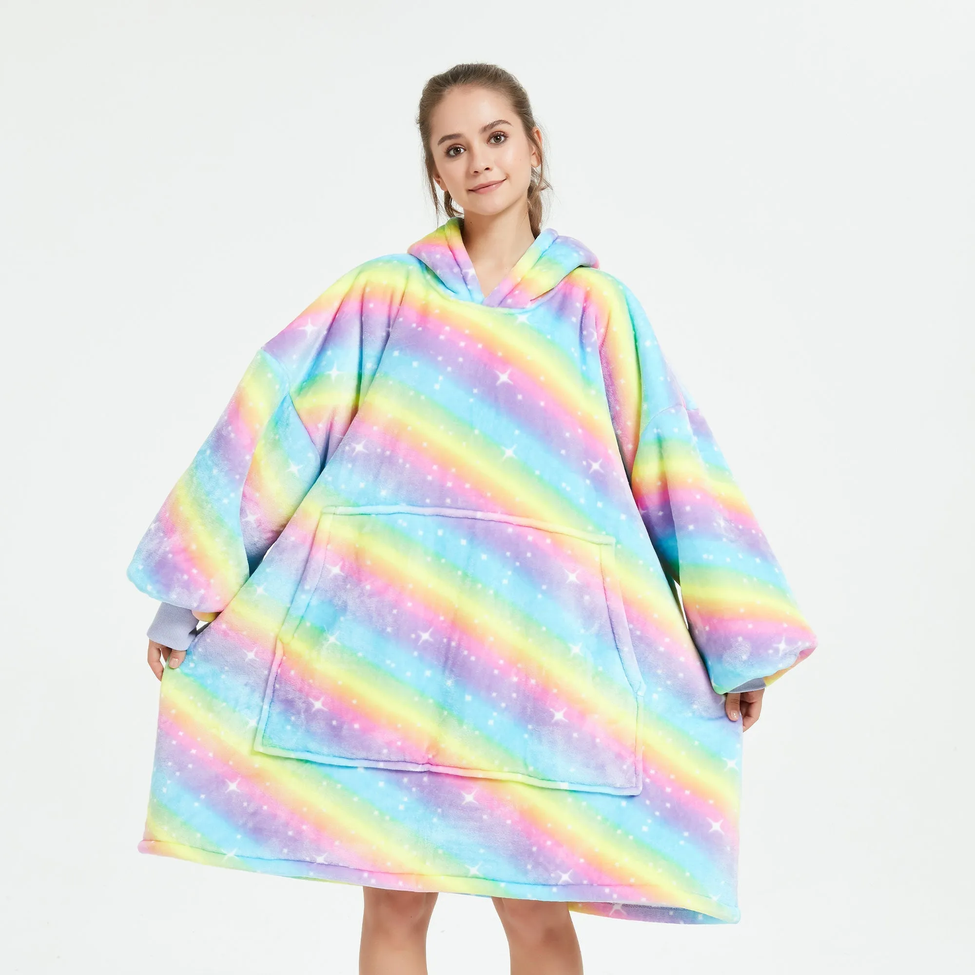 Rainbow Hoodie Blanket