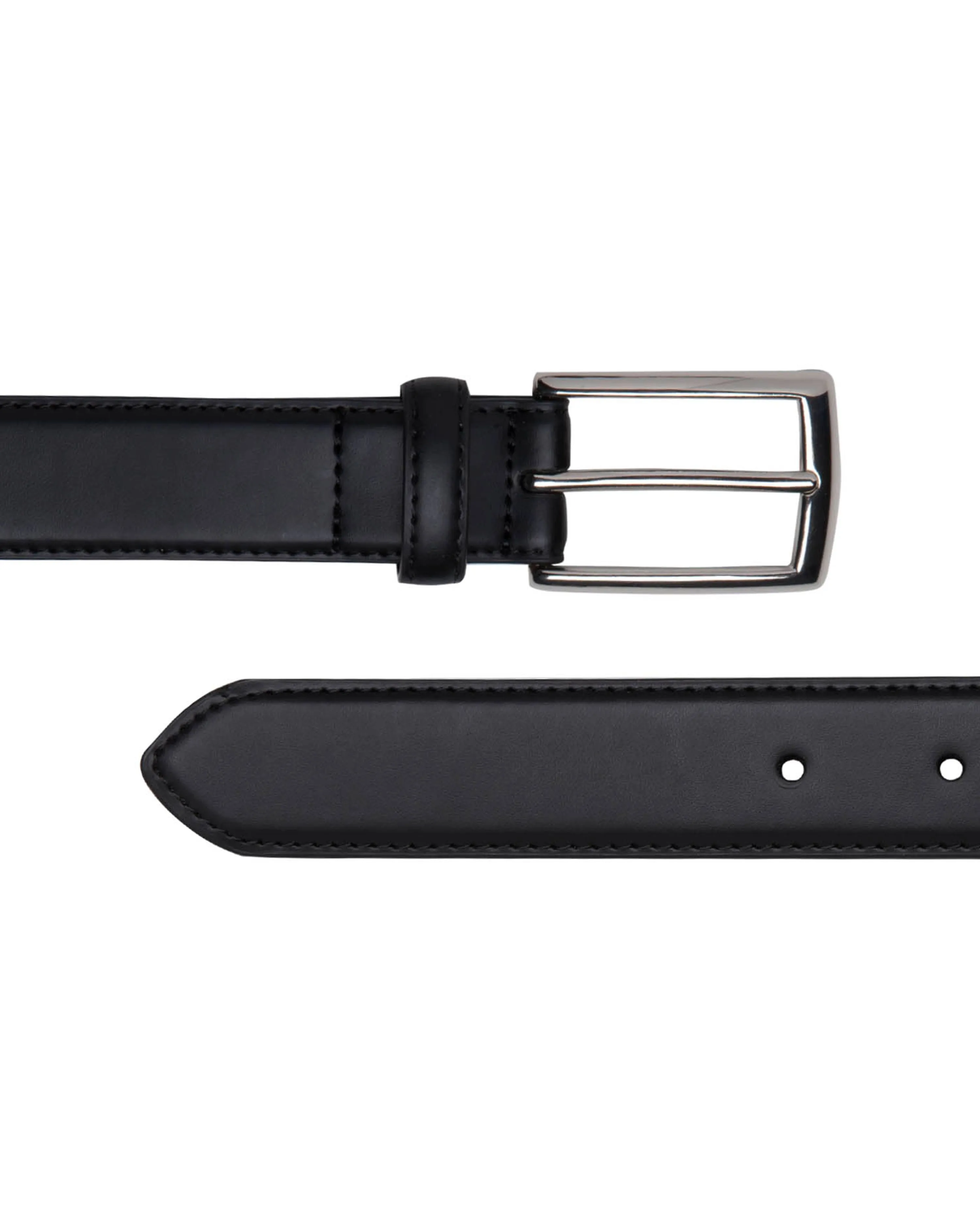 Real Leather Black Classic Suit Belt