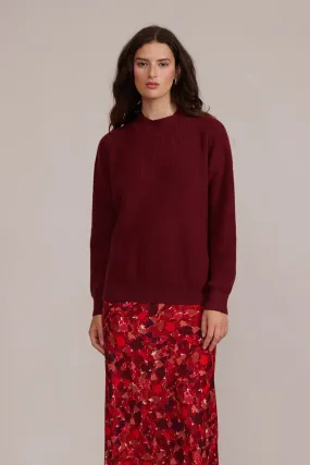 Relaxed Sweater - Maroon