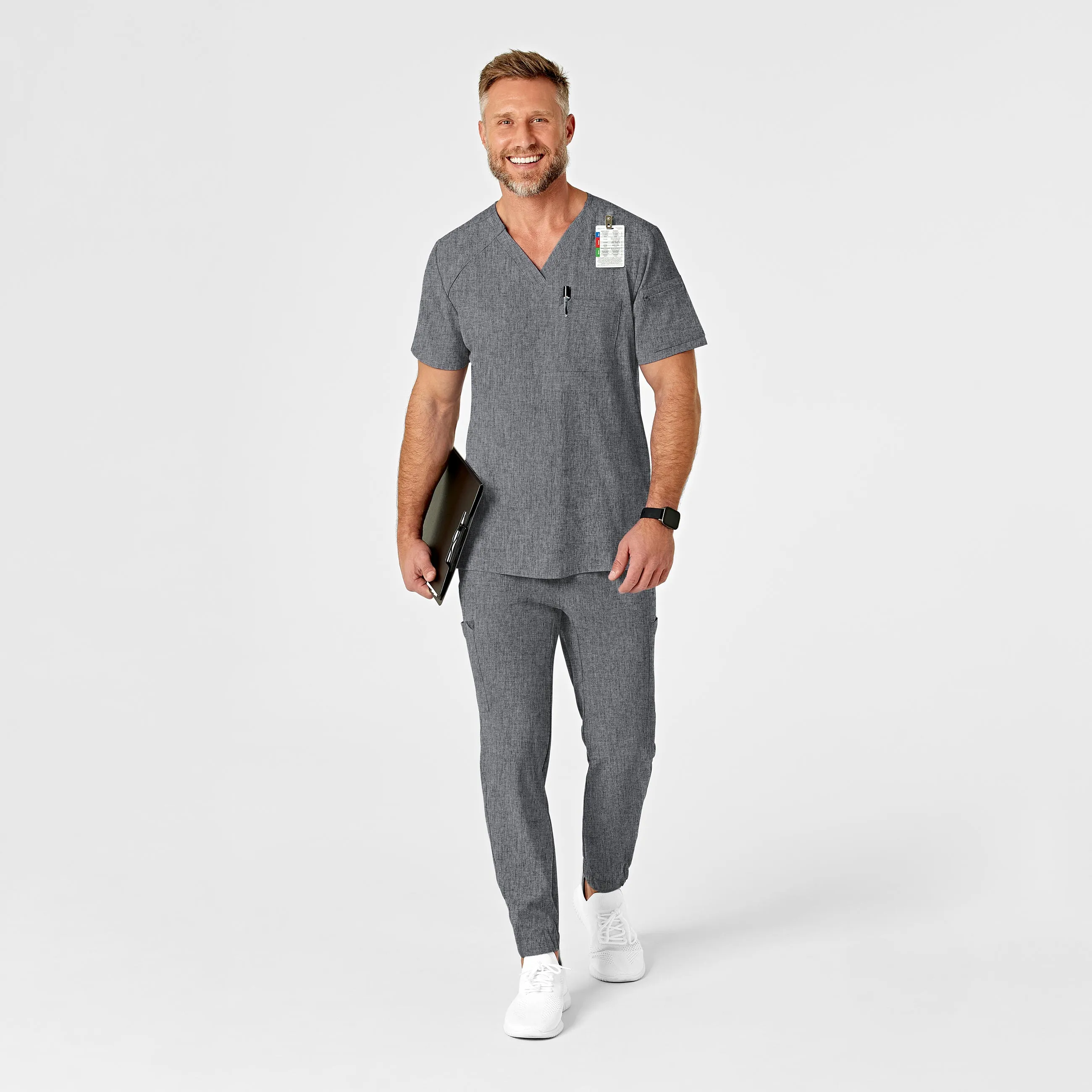 RENEW Men's Jogger Scrub Pant - Grey Heather