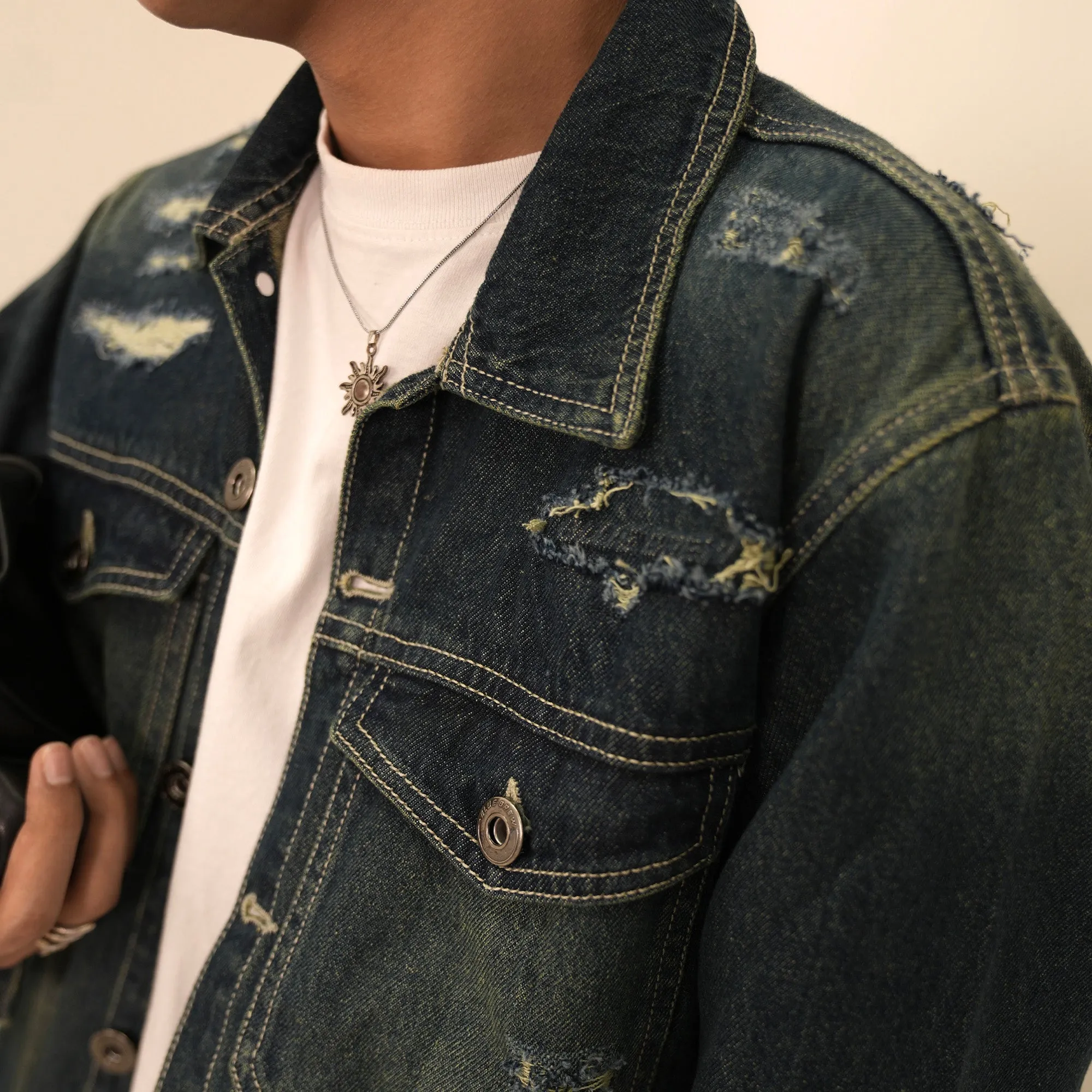 RIP AND REPAIR DENIM JACKET