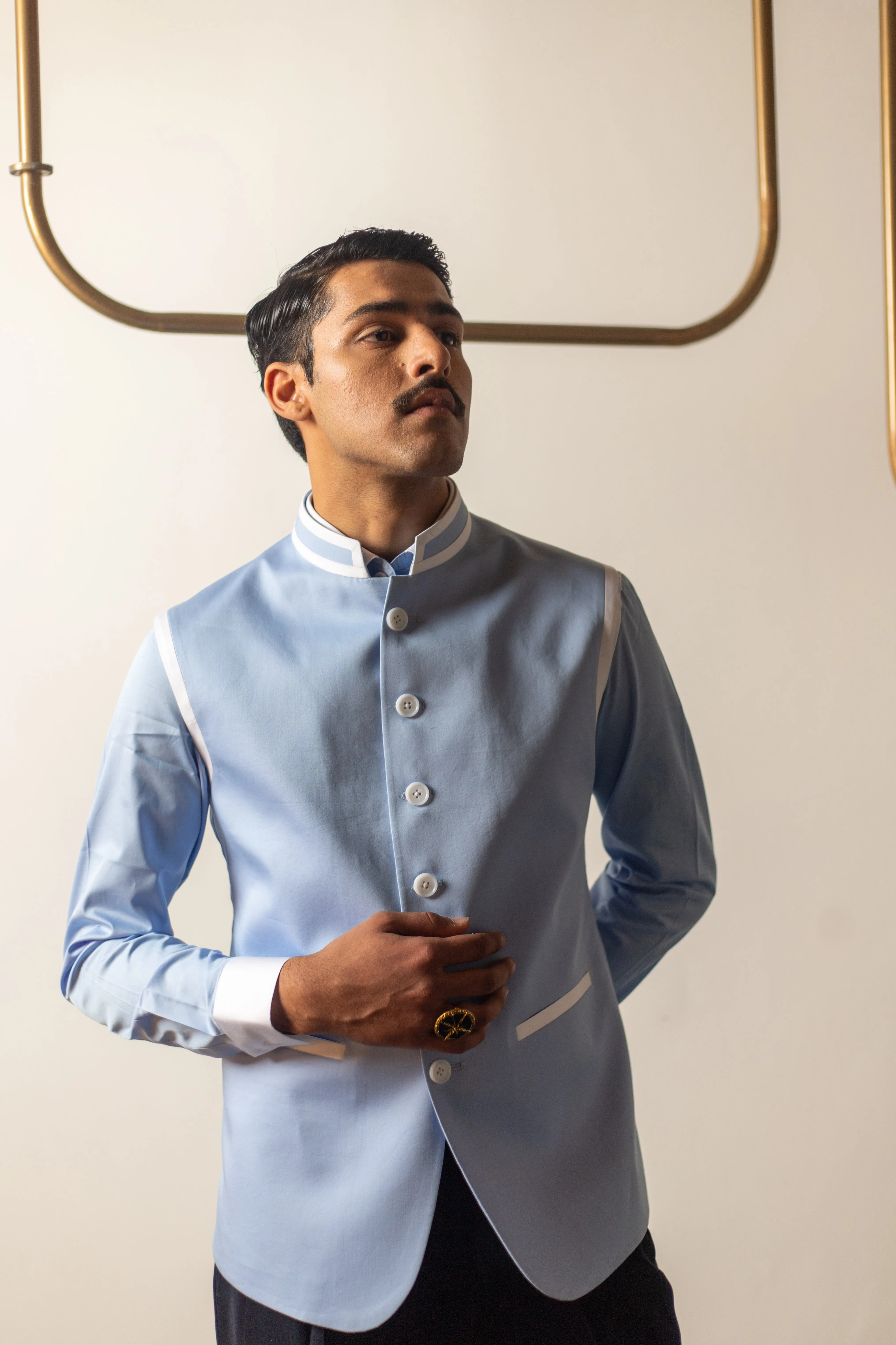 SAPPHIRE SKY NEHRU JACKET