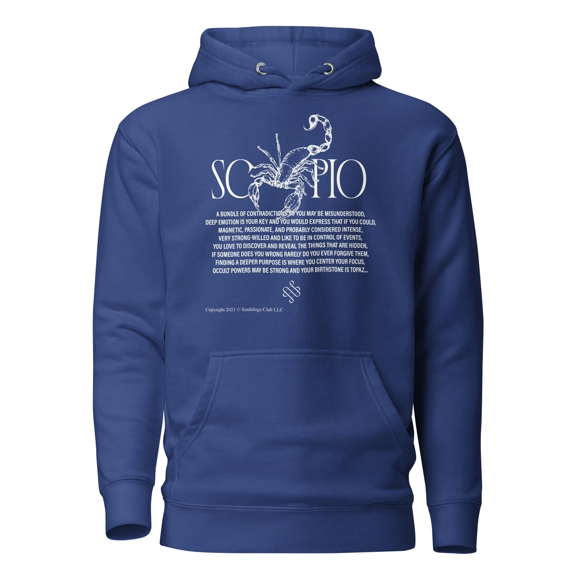 Scorpio Unisex Zodiac Poetry Hoodie