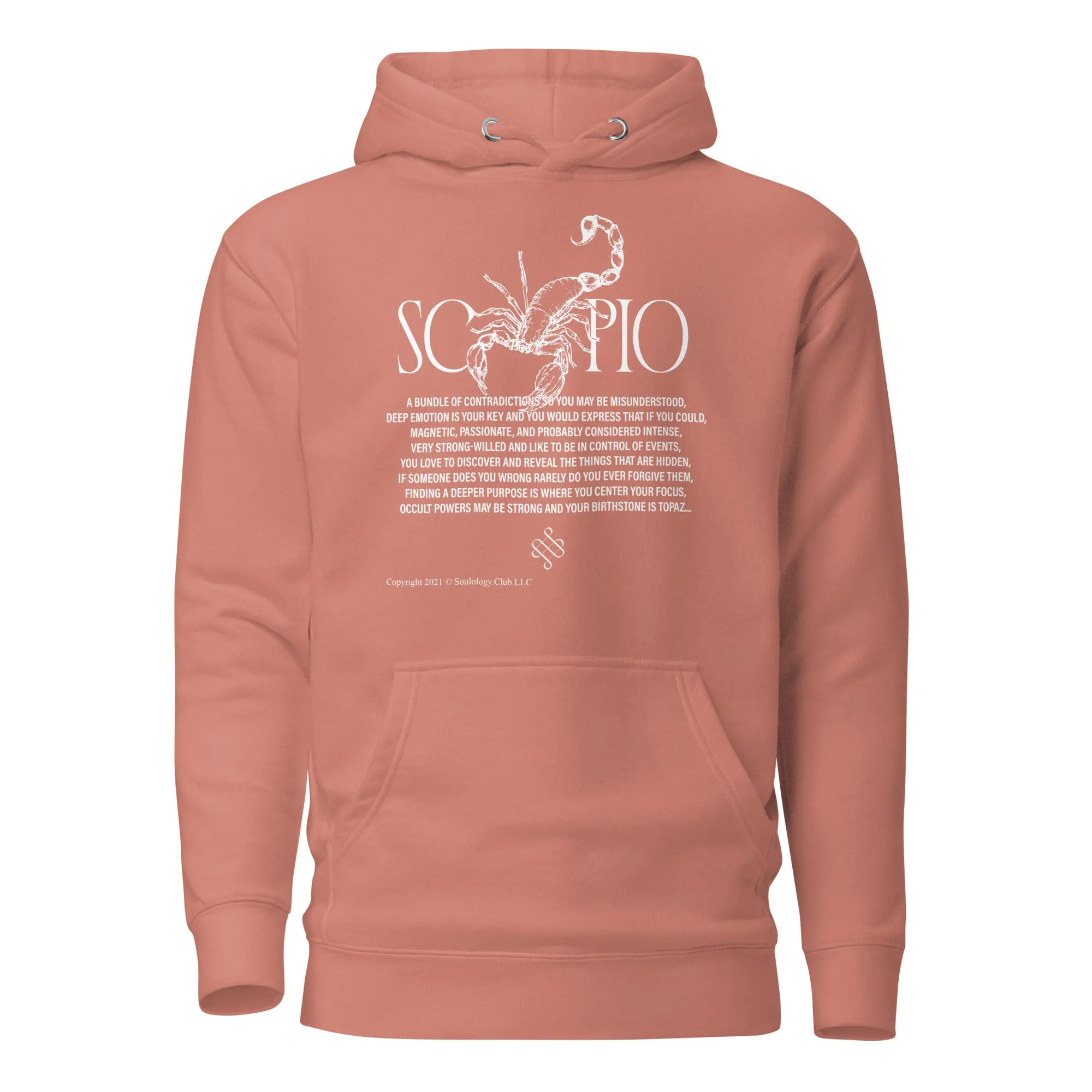 Scorpio Unisex Zodiac Poetry Hoodie