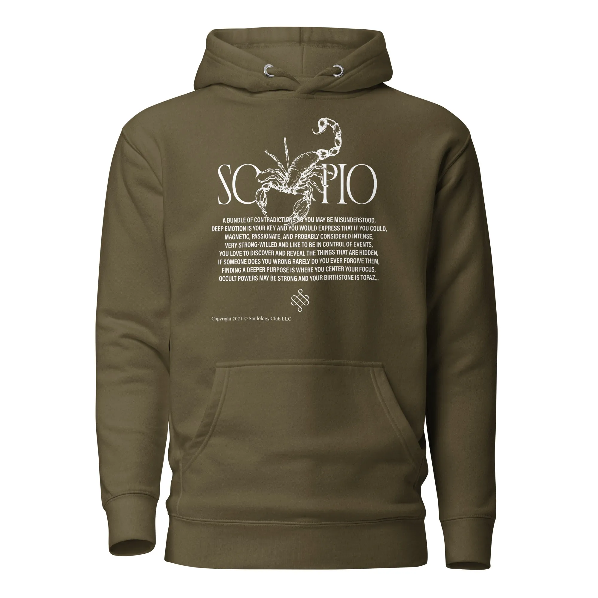 Scorpio Unisex Zodiac Poetry Hoodie