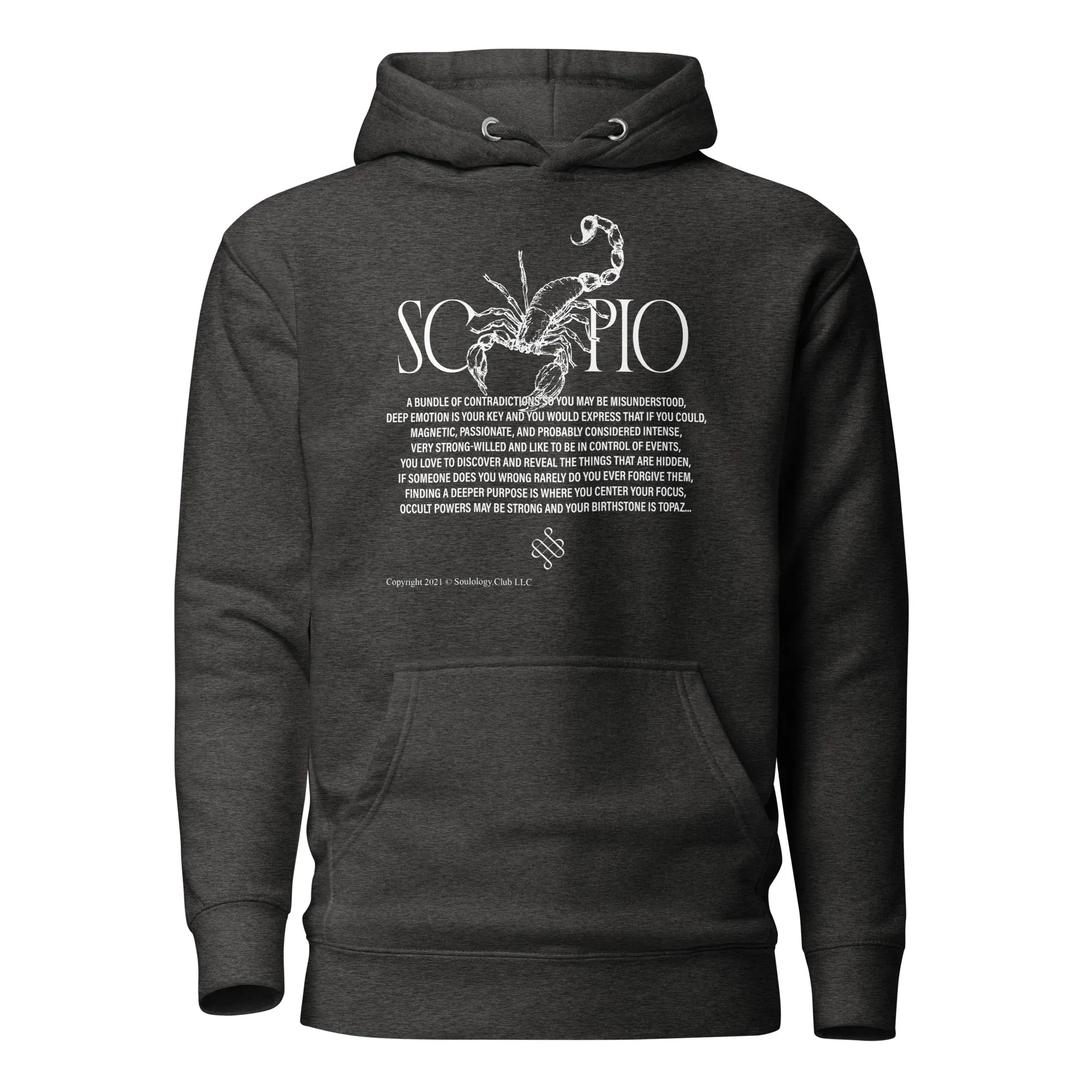 Scorpio Unisex Zodiac Poetry Hoodie