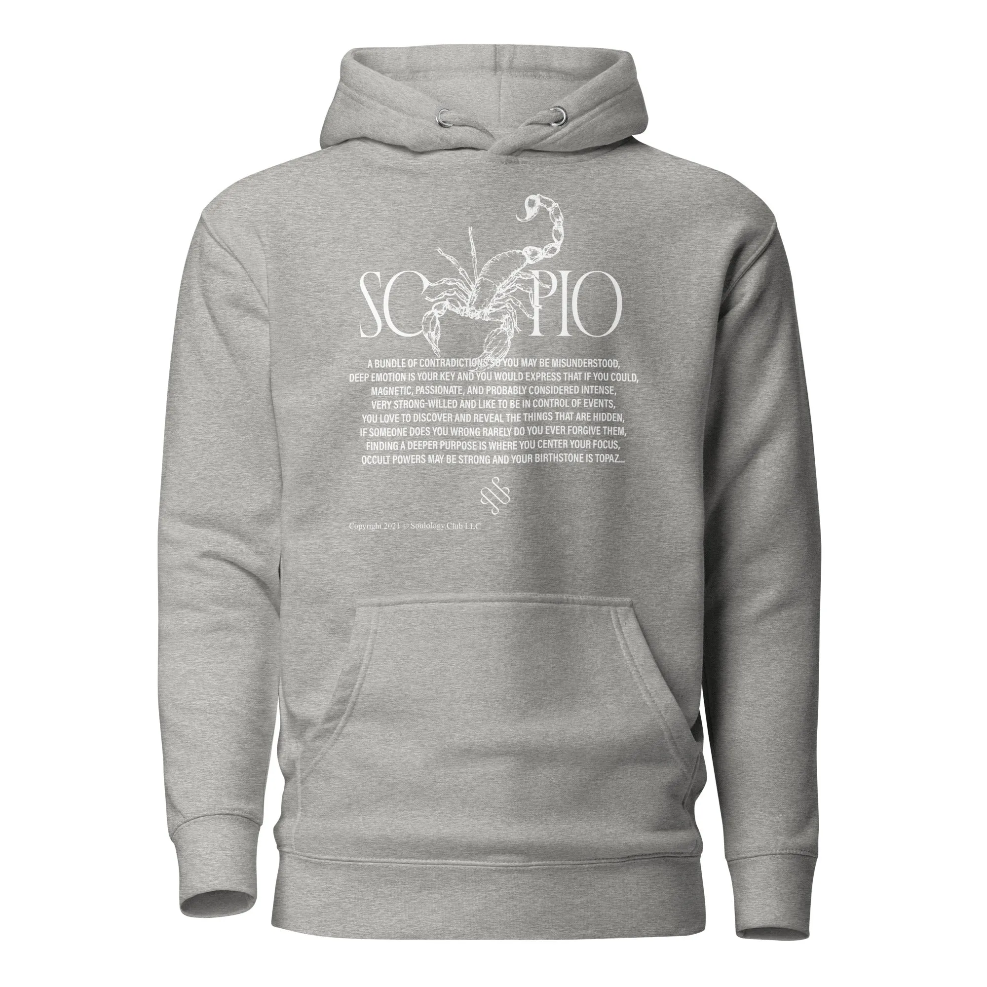 Scorpio Unisex Zodiac Poetry Hoodie