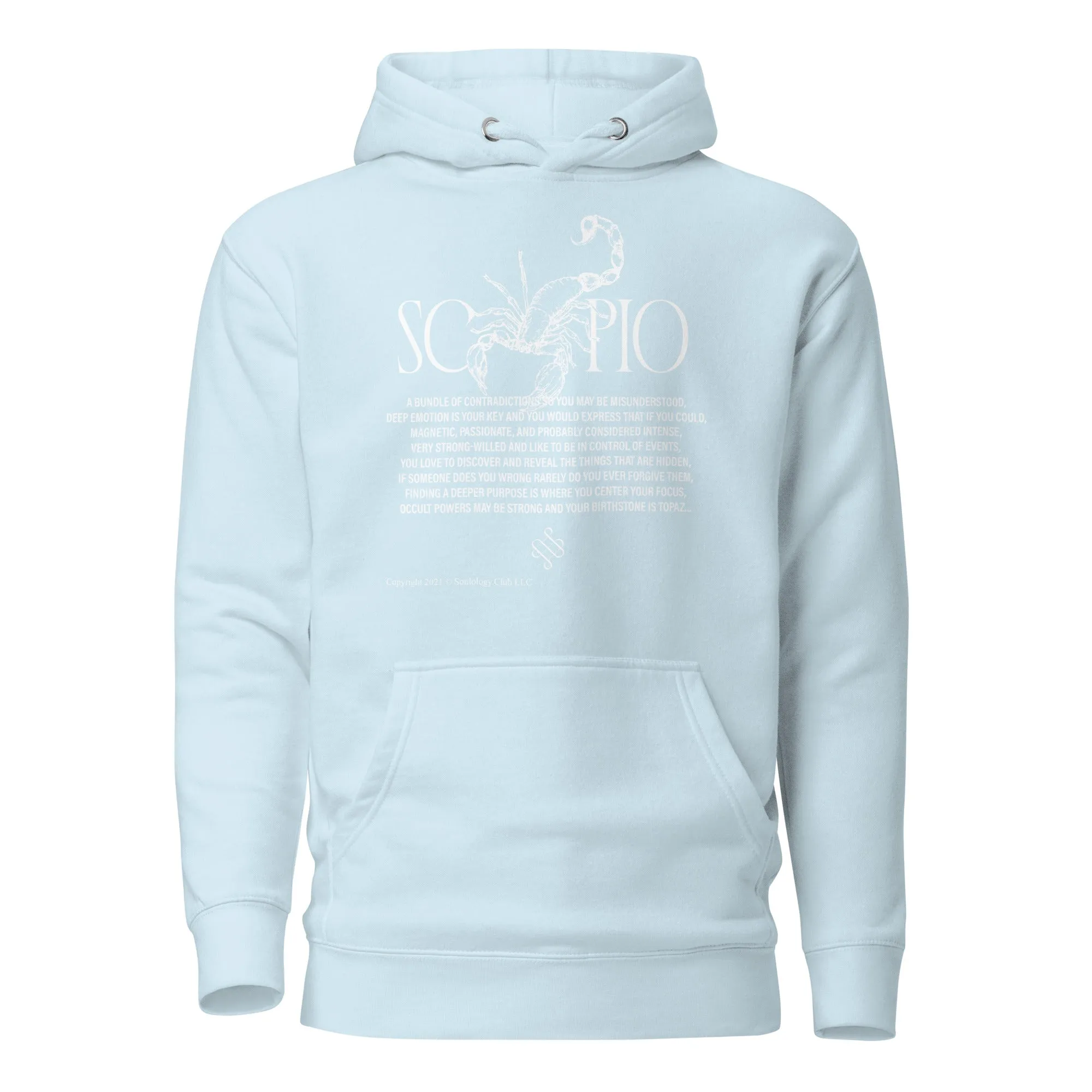 Scorpio Unisex Zodiac Poetry Hoodie