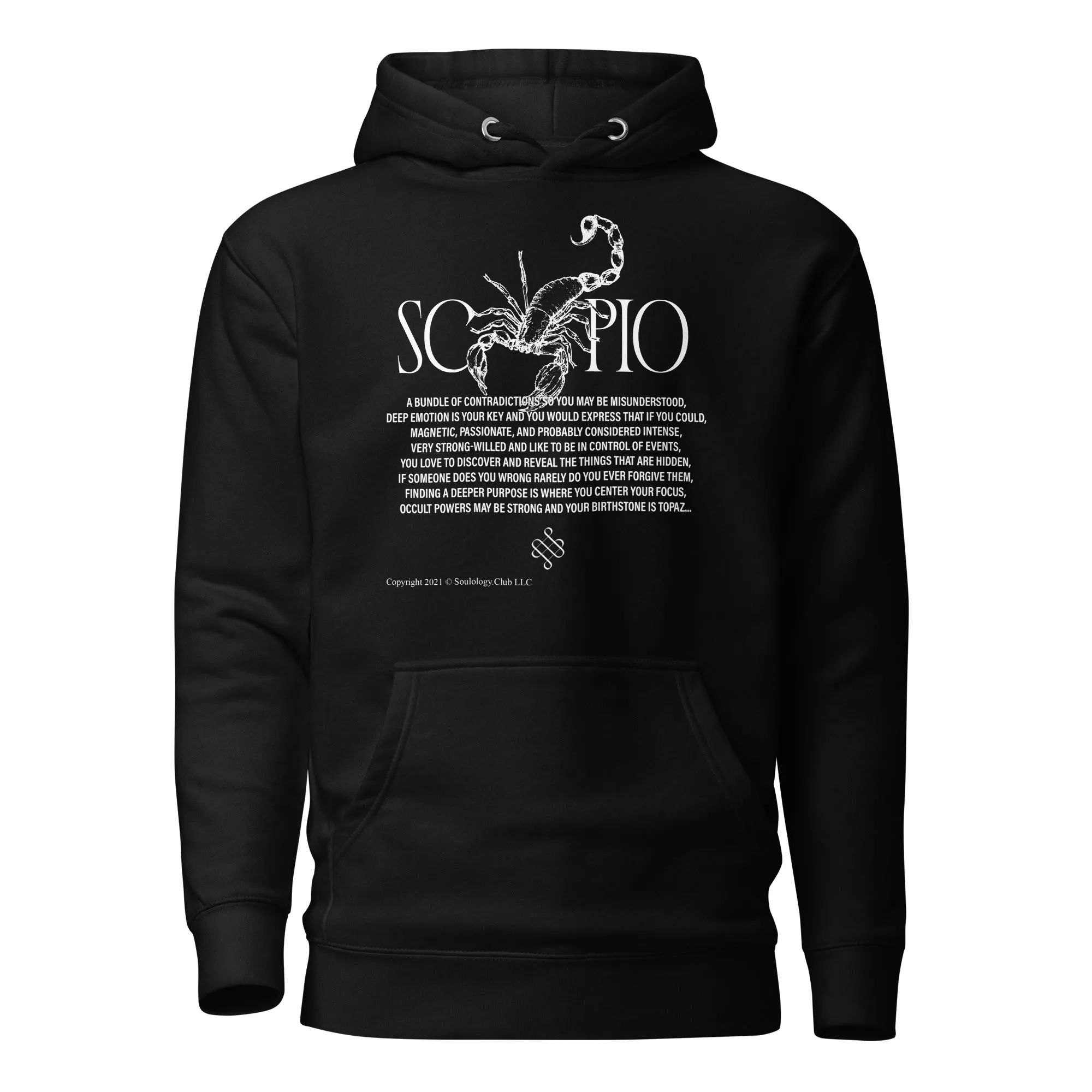 Scorpio Unisex Zodiac Poetry Hoodie