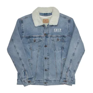 SNIP Bus - Unisex denim sherpa jacket