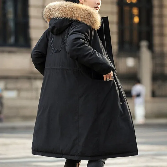 Solid Color Polyester Hodded Coat