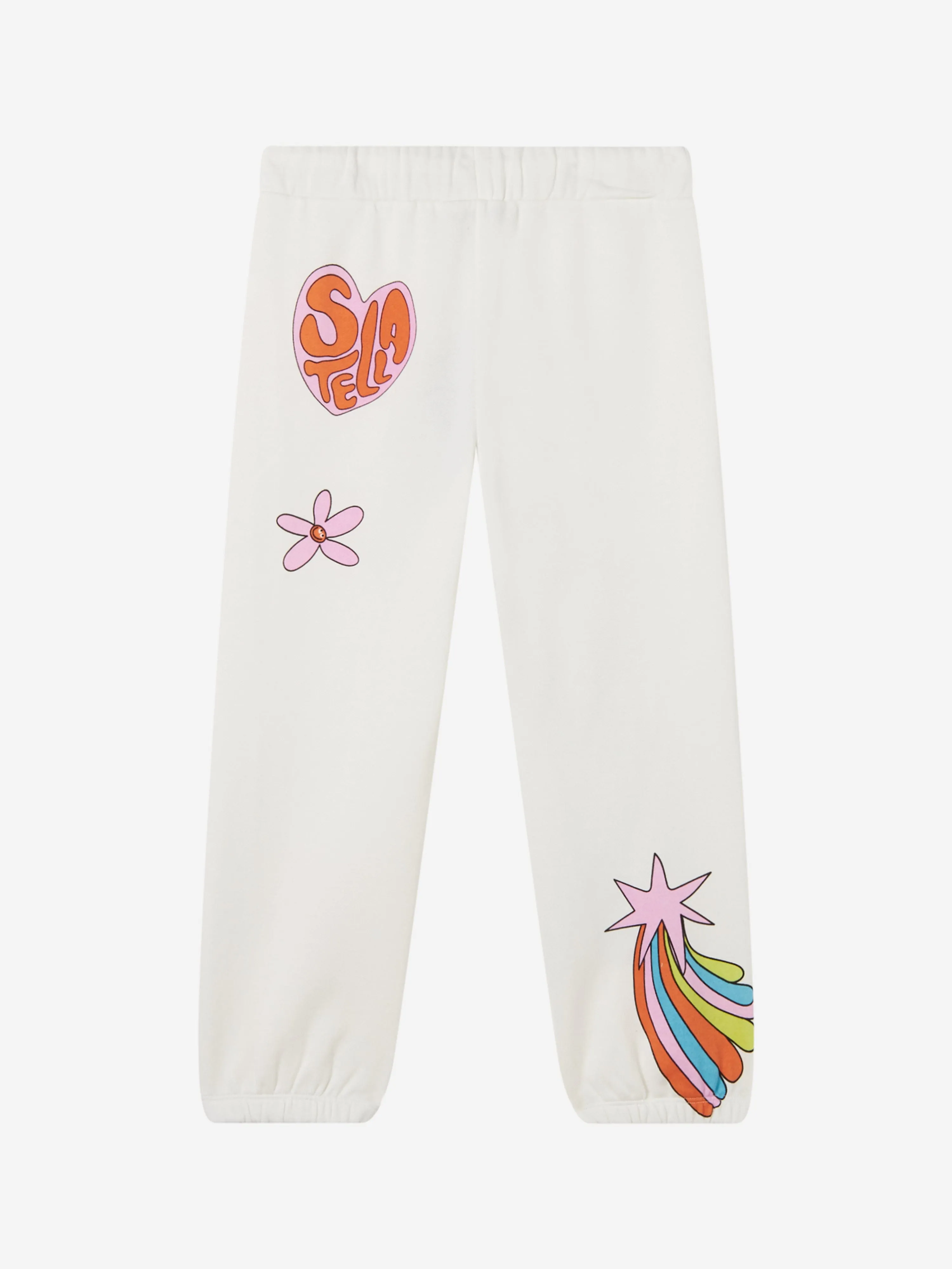 Stella McCartney Girls Cosmic Joggers in Ivory