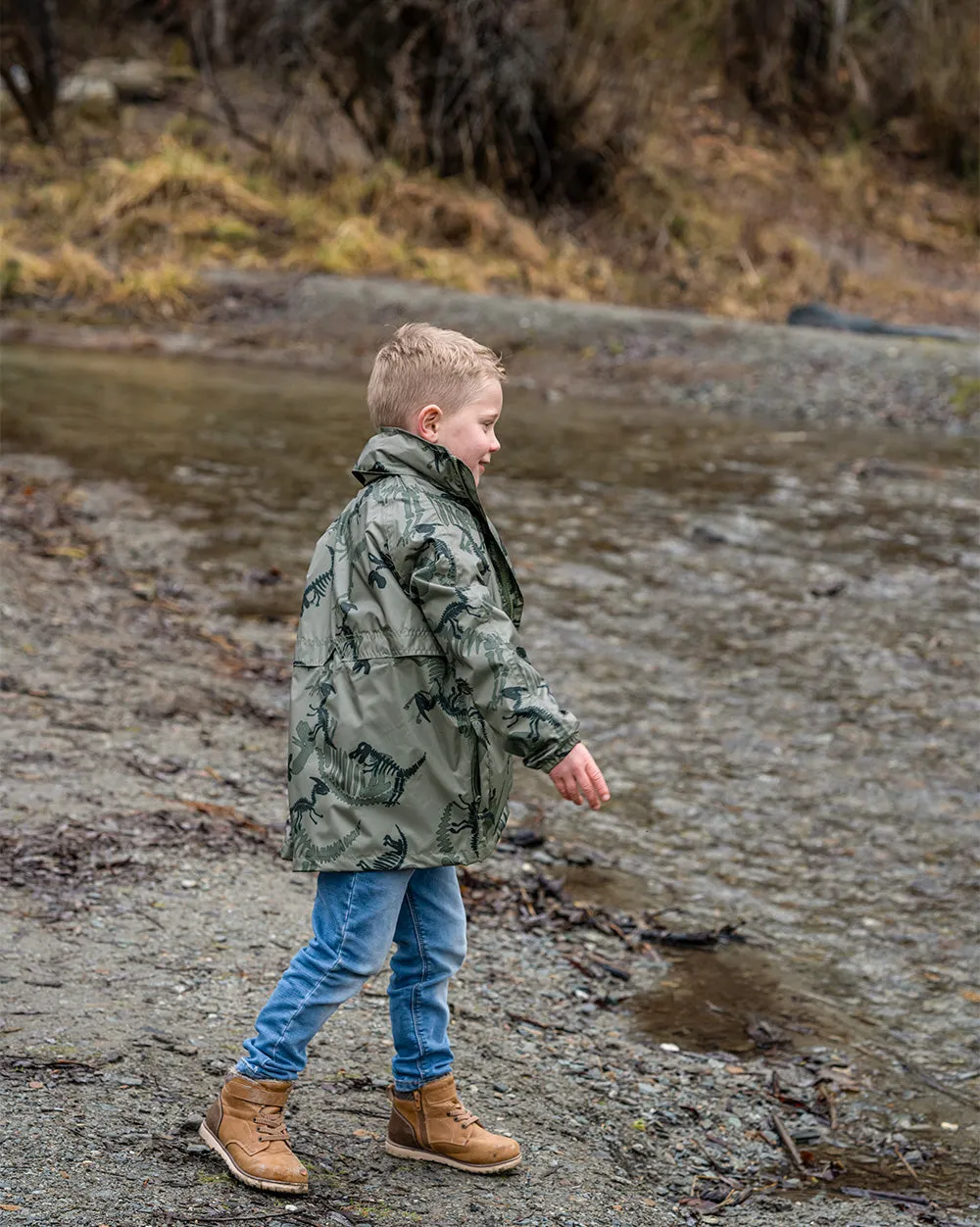 STOWaway Kids Jacket in Dino Print